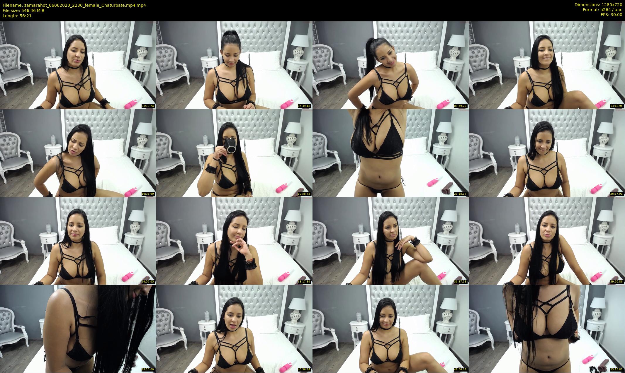 zamarahot — 57 minute Chaturbate female cam show recording, 720p, Jun 6, 2020