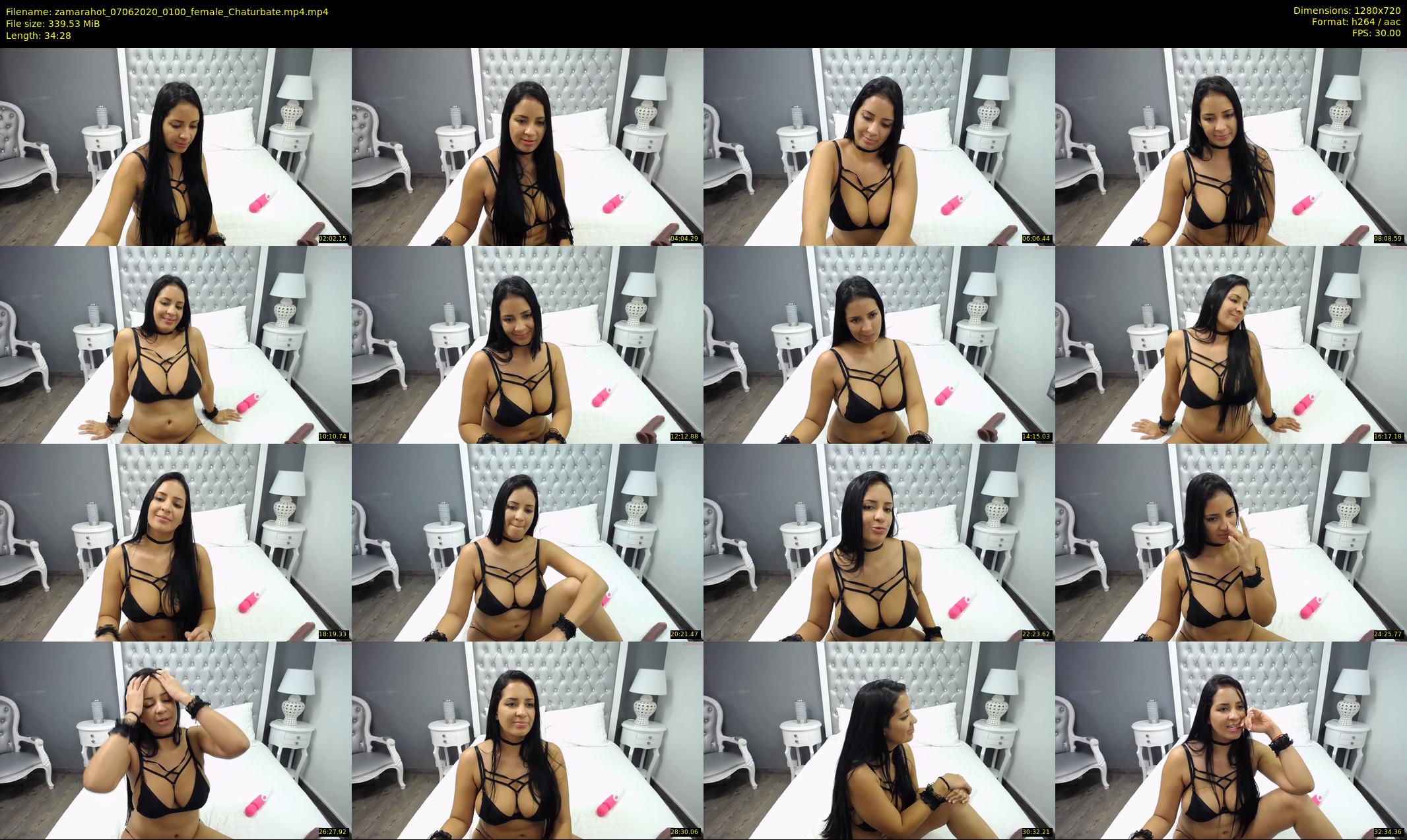 zamarahot — 35 minute Chaturbate female cam show recording, 720p, Jun 7, 2020