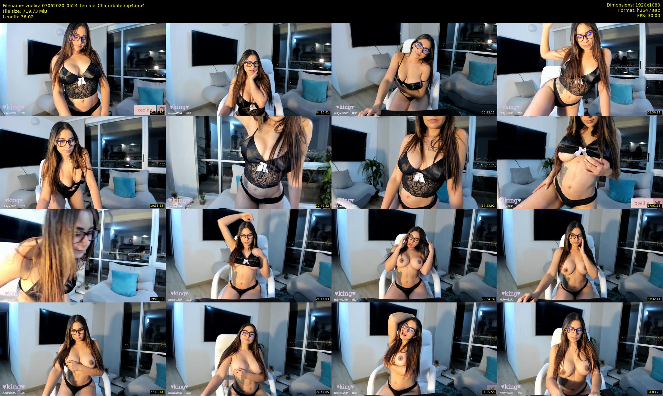 zoeliiv — 37 minute Chaturbate female cam show recording, 1080p, Jun 7, 2020