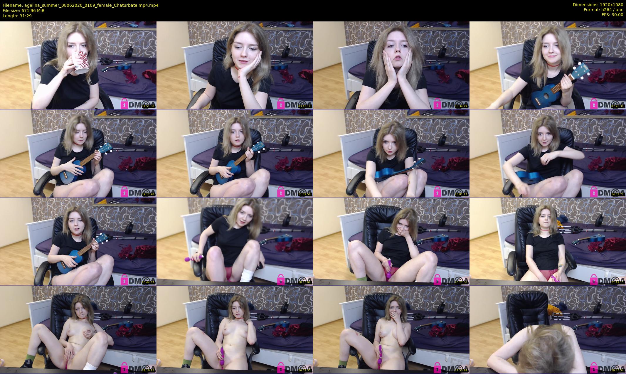agelina_summer — 32 minute Chaturbate female cam show recording, 1080p, Jun 8, 2020
