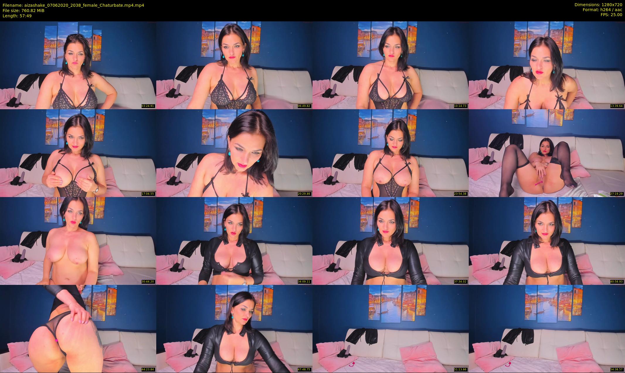 aizashake — 58 minute Chaturbate female cam show recording, 720p, Jun 7, 2020