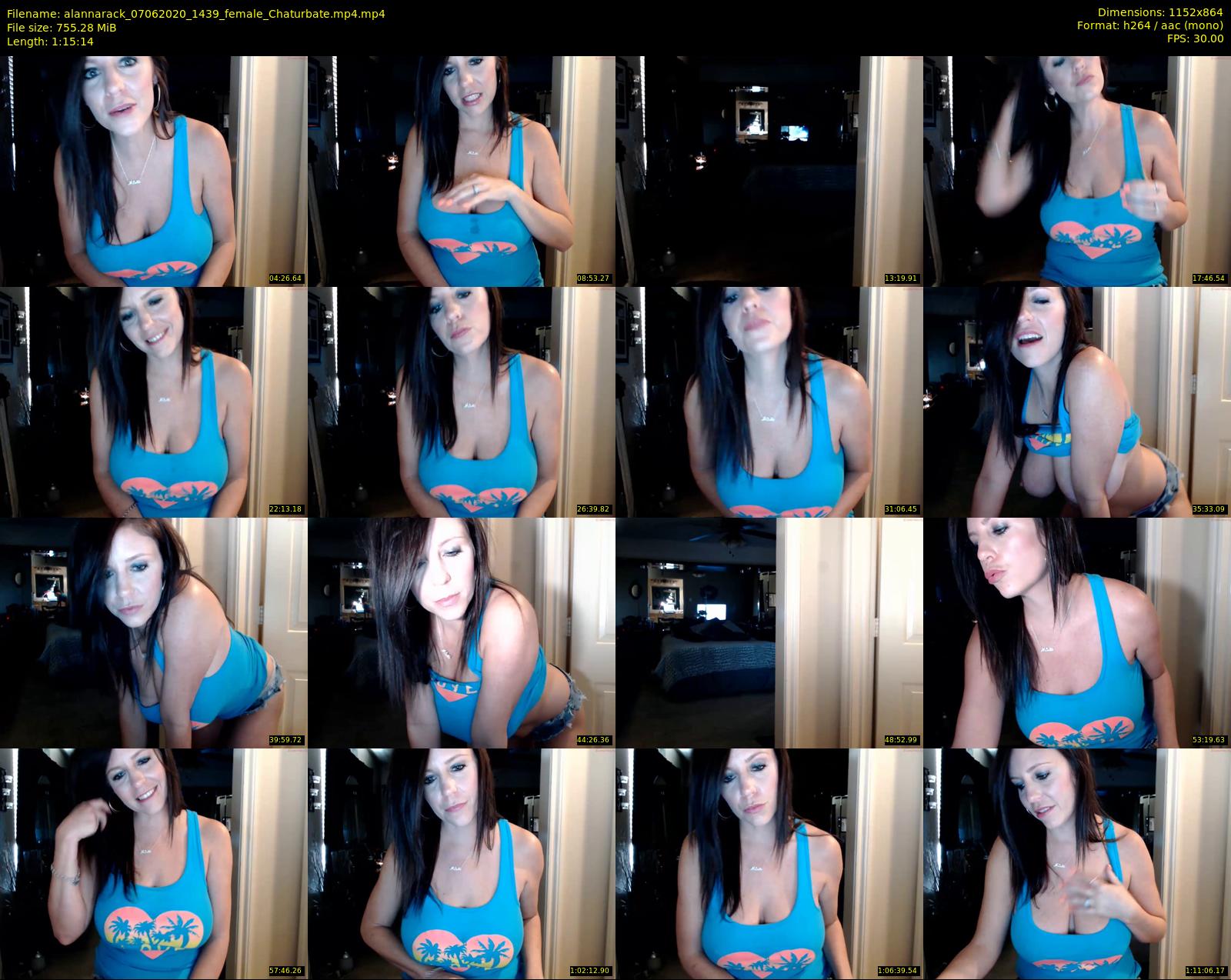 alannarack — 76 minute Chaturbate female cam show recording, 720p, Jun 7, 2020