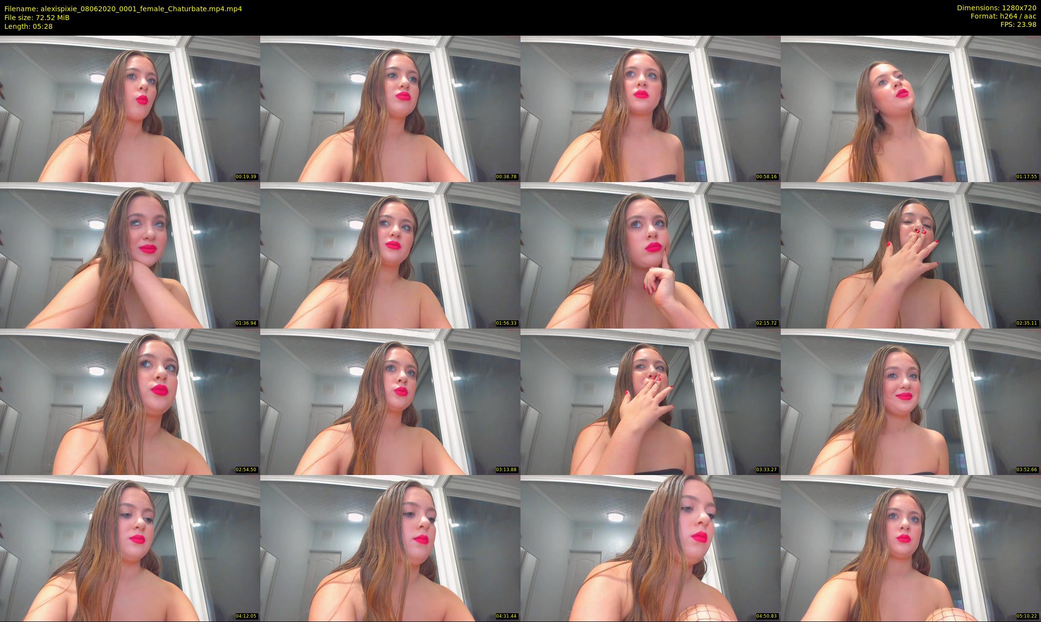 alexispixie — 6 minute Chaturbate female cam show recording, 720p, Jun 8, 2020