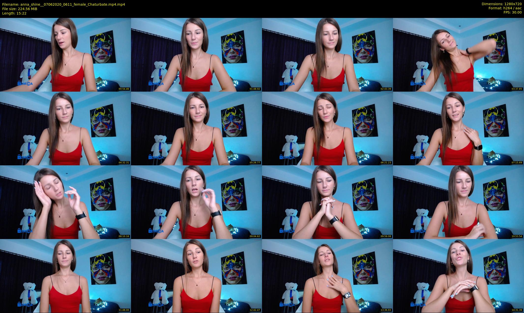 anna_shine_ — 16 minute Chaturbate female cam show recording, 720p, Jun 7, 2020