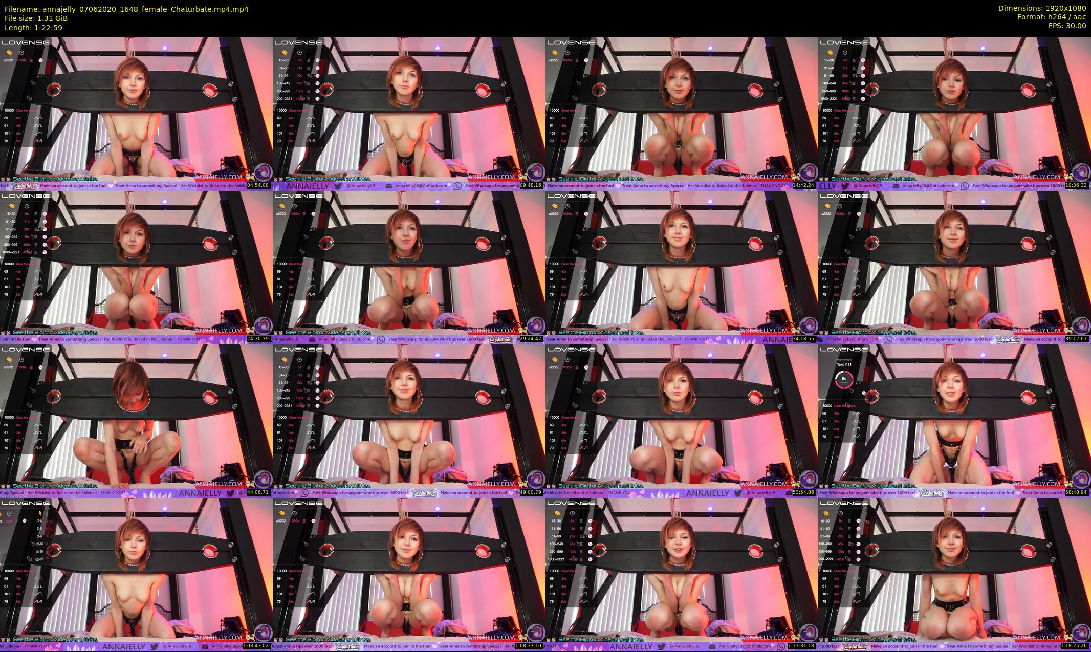 annajelly — 83 minute Chaturbate couple cam show recording, 1080p, Jun 7, 2020