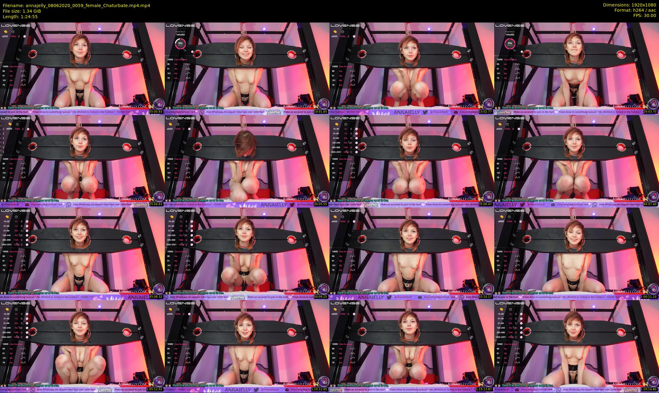 annajelly — 85 minute Chaturbate couple cam show recording, 1080p, Jun 8, 2020
