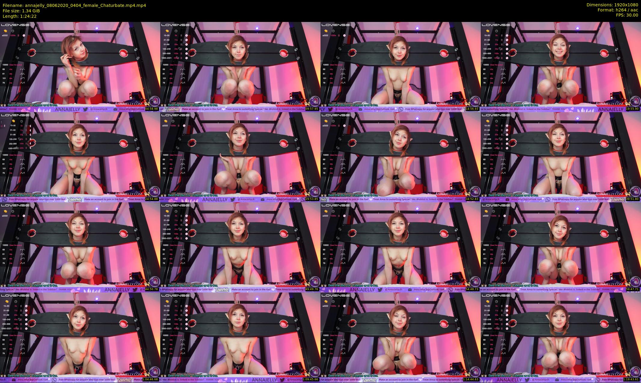 annajelly — 85 minute Chaturbate couple cam show recording, 1080p, Jun 8, 2020