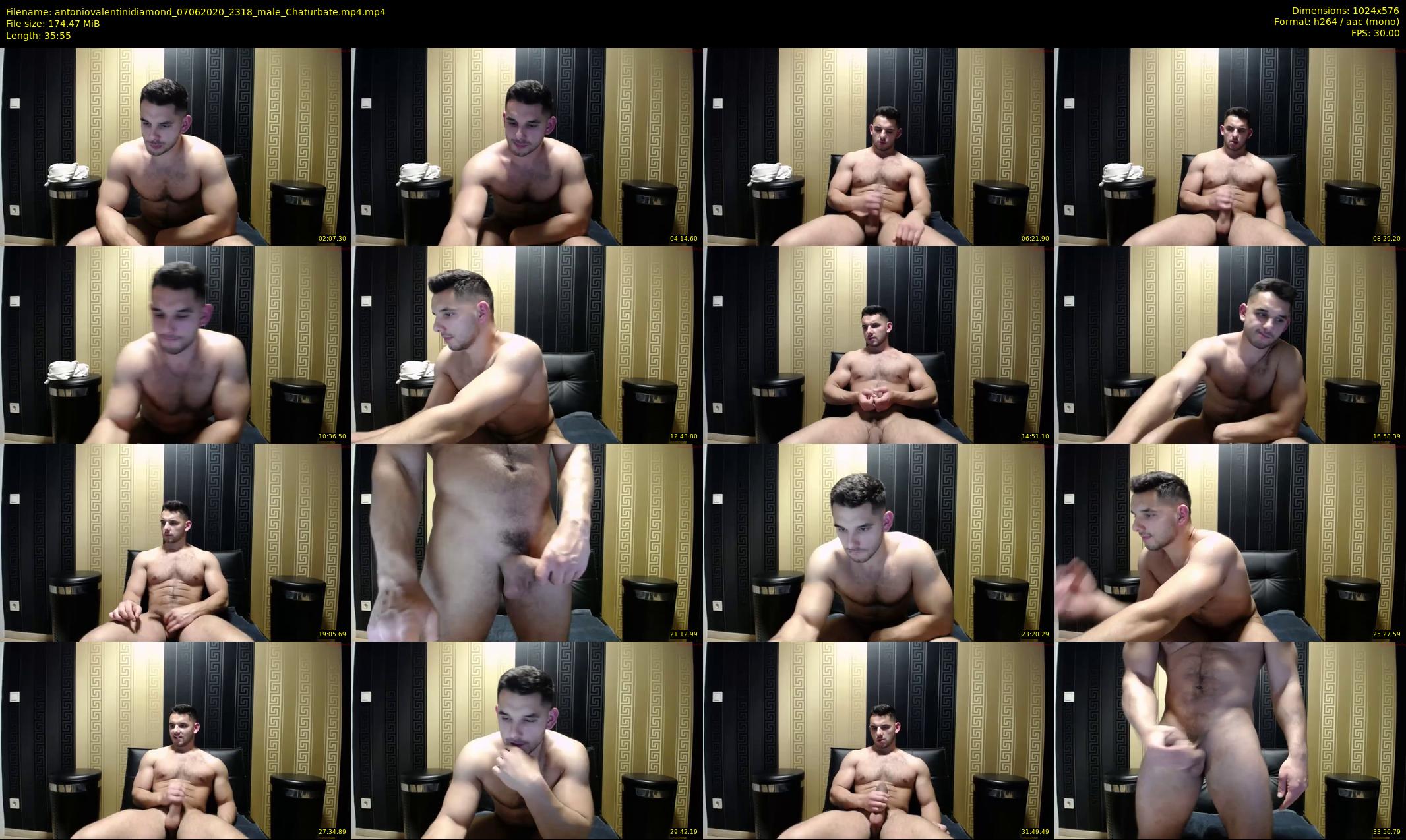 antoniovalentinidiamond — 36 minute Chaturbate male cam show recording, 480p, Jun 7, 2020