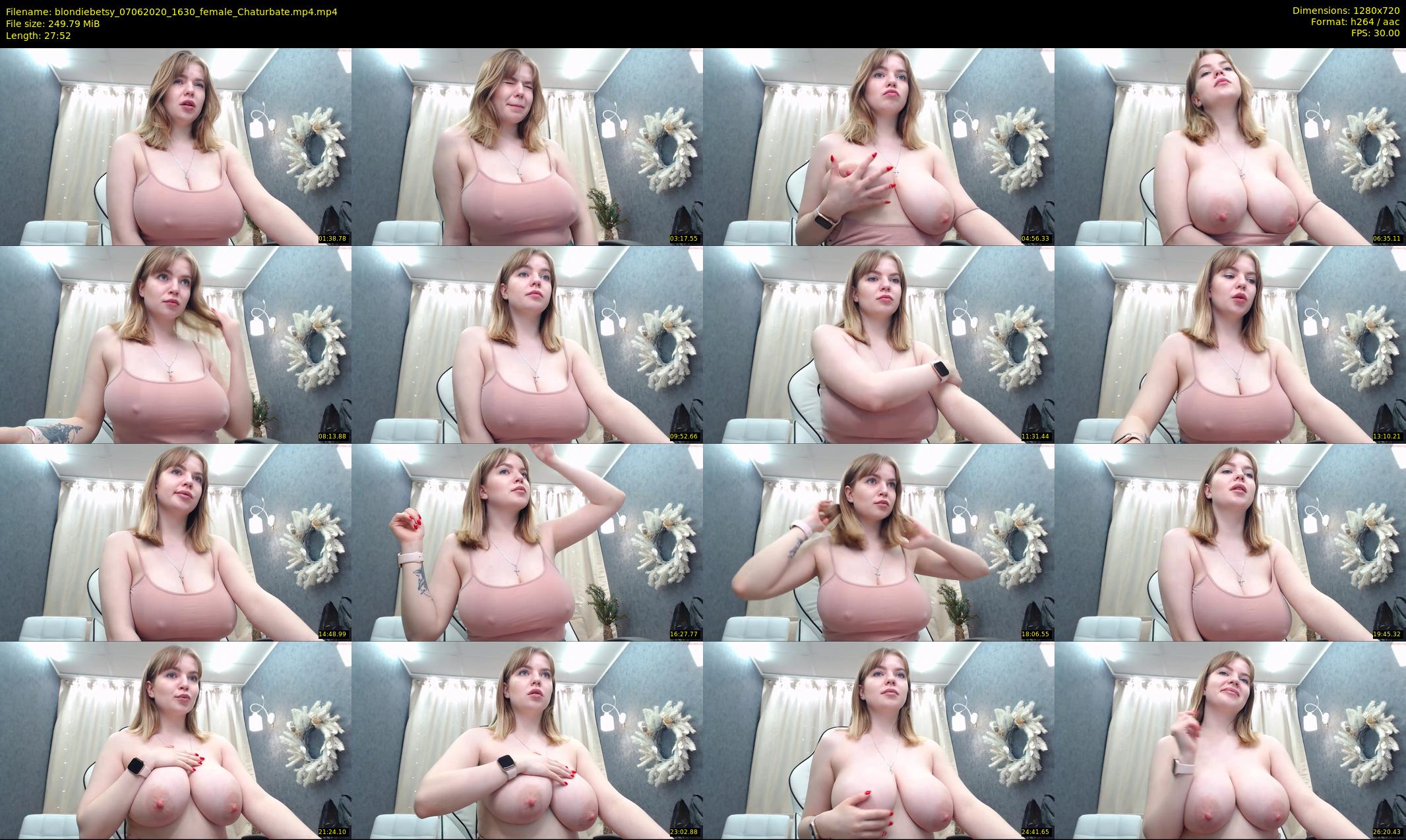 blondiebetsy — 28 minute Chaturbate female cam show recording, 720p, Jun 7, 2020