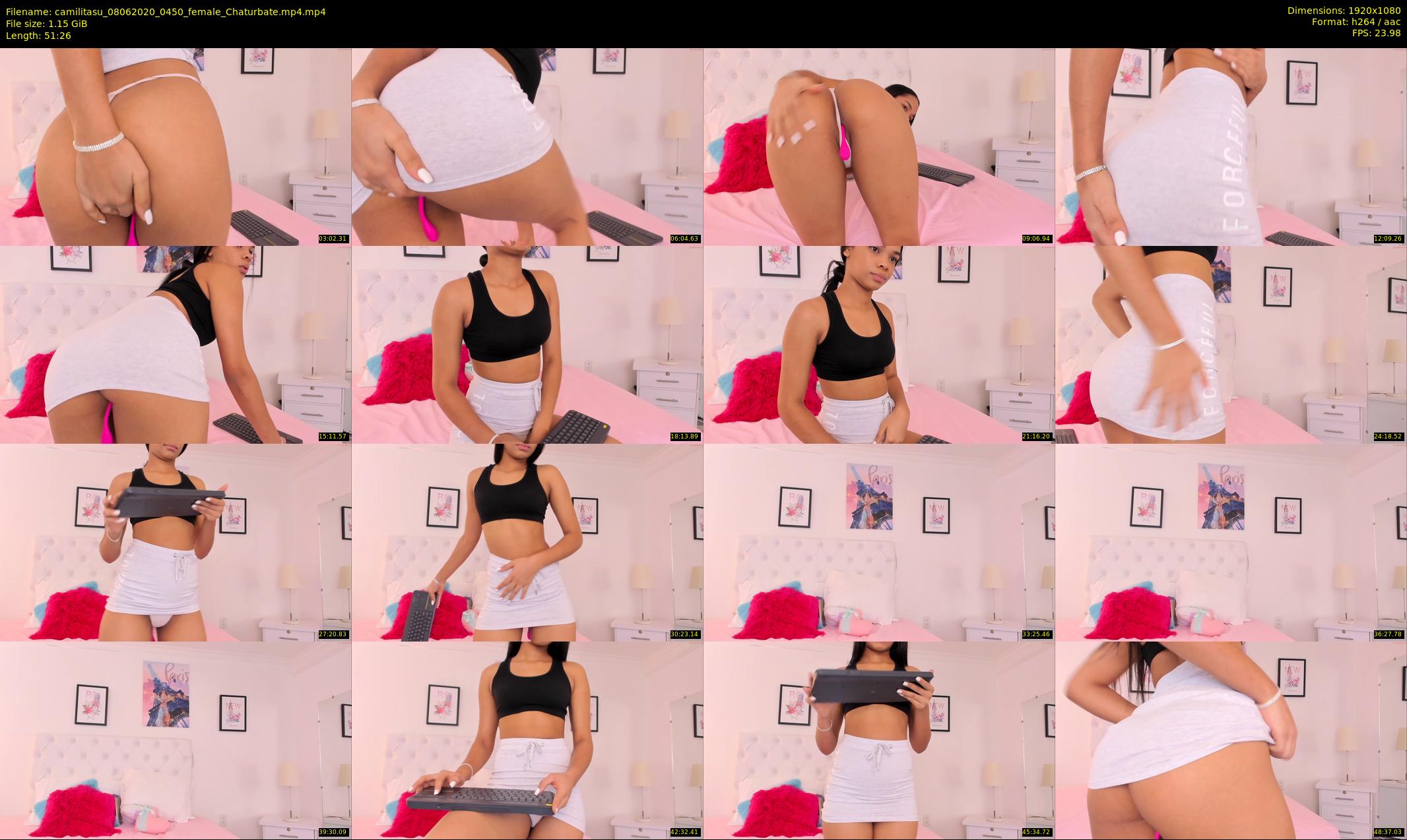camilitasu — 52 minute Chaturbate female cam show recording, 1080p, Jun 8, 2020