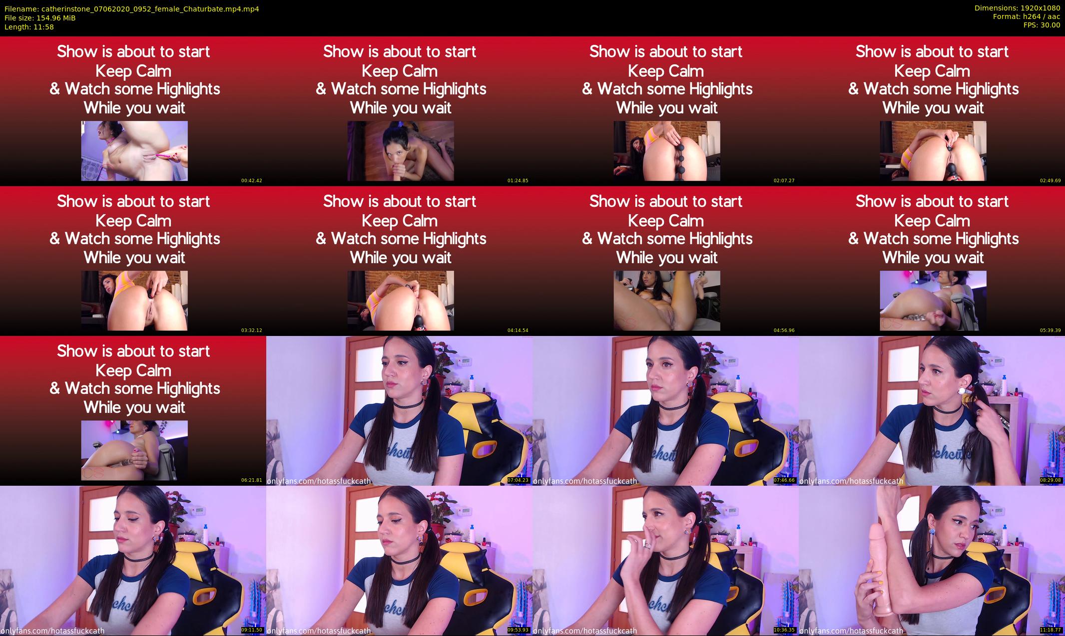 catherinstone — 12 minute Chaturbate female cam show recording, 1080p, Jun 7, 2020