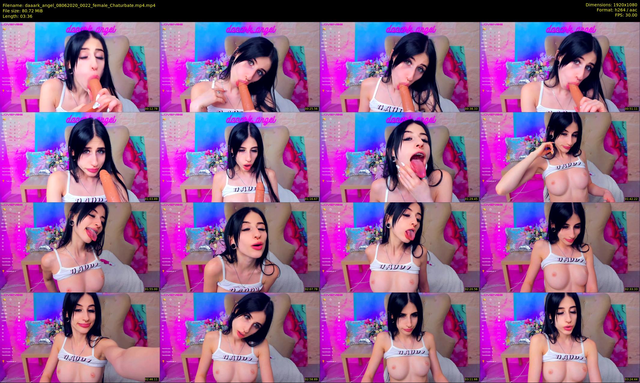 daaark_angel — 4 minute Chaturbate female cam show recording, 1080p, Jun 8, 2020