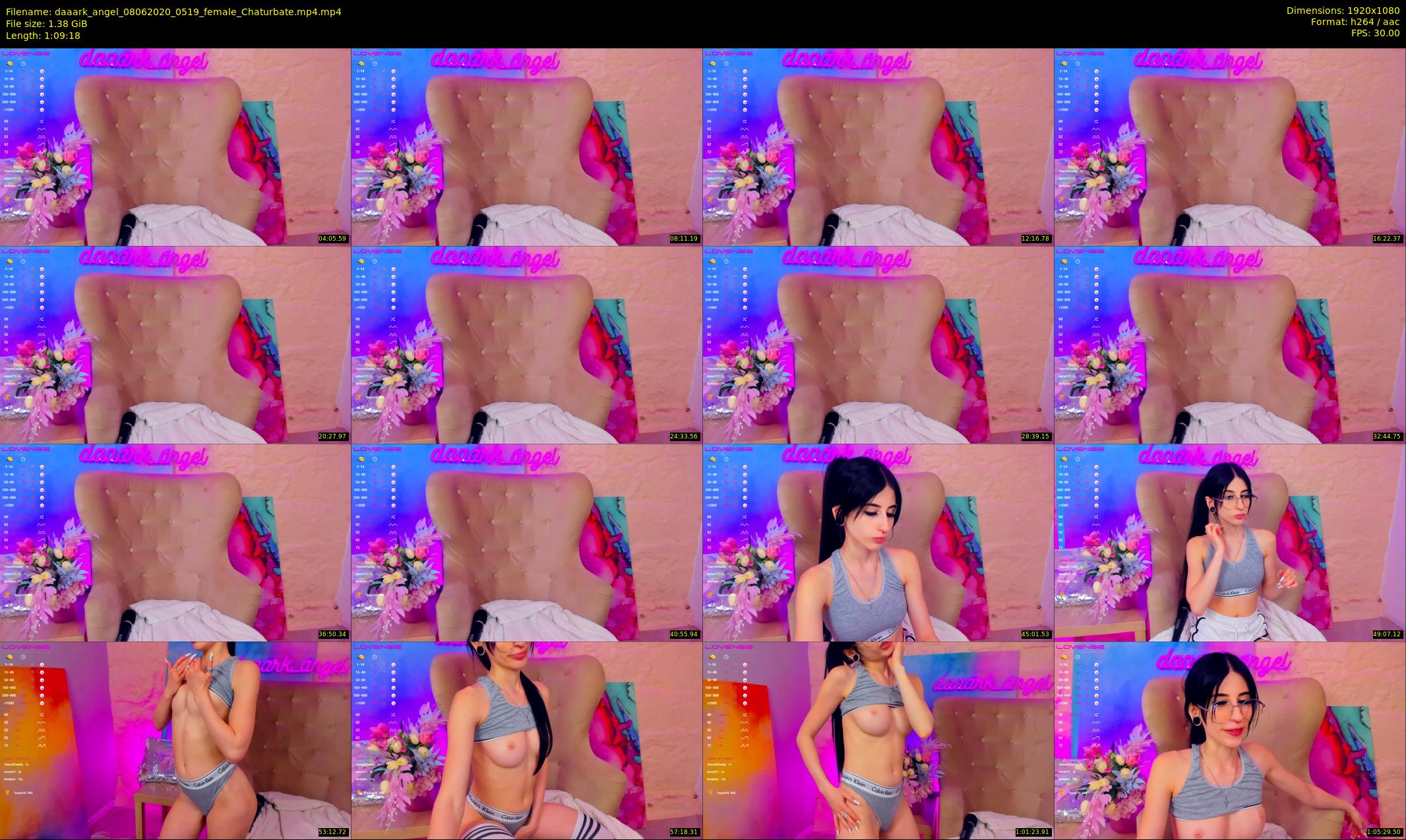 daaark_angel — 70 minute Chaturbate female cam show recording, 1080p, Jun 8, 2020