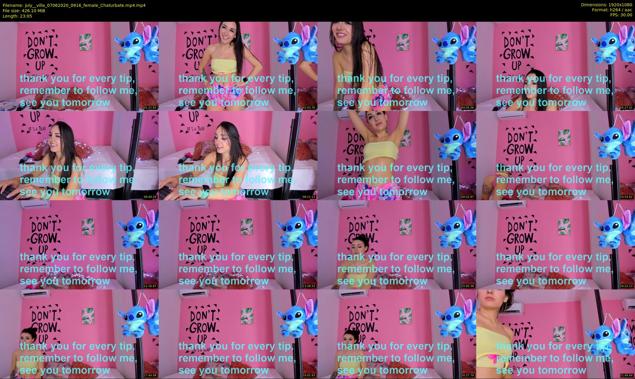 july__villa — 24 minute Chaturbate female cam show recording, 1080p, Jun 7, 2020