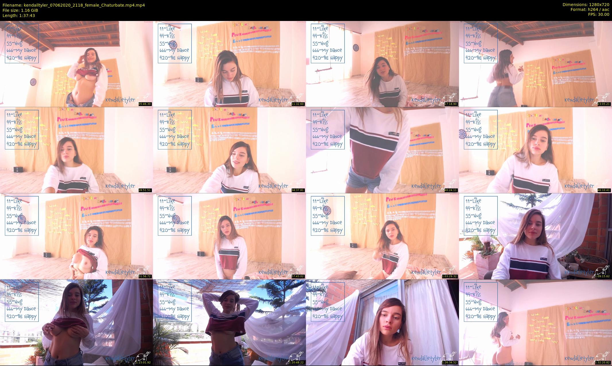 kendalltyler — 98 minute Chaturbate female cam show recording, 720p, Jun 7, 2020