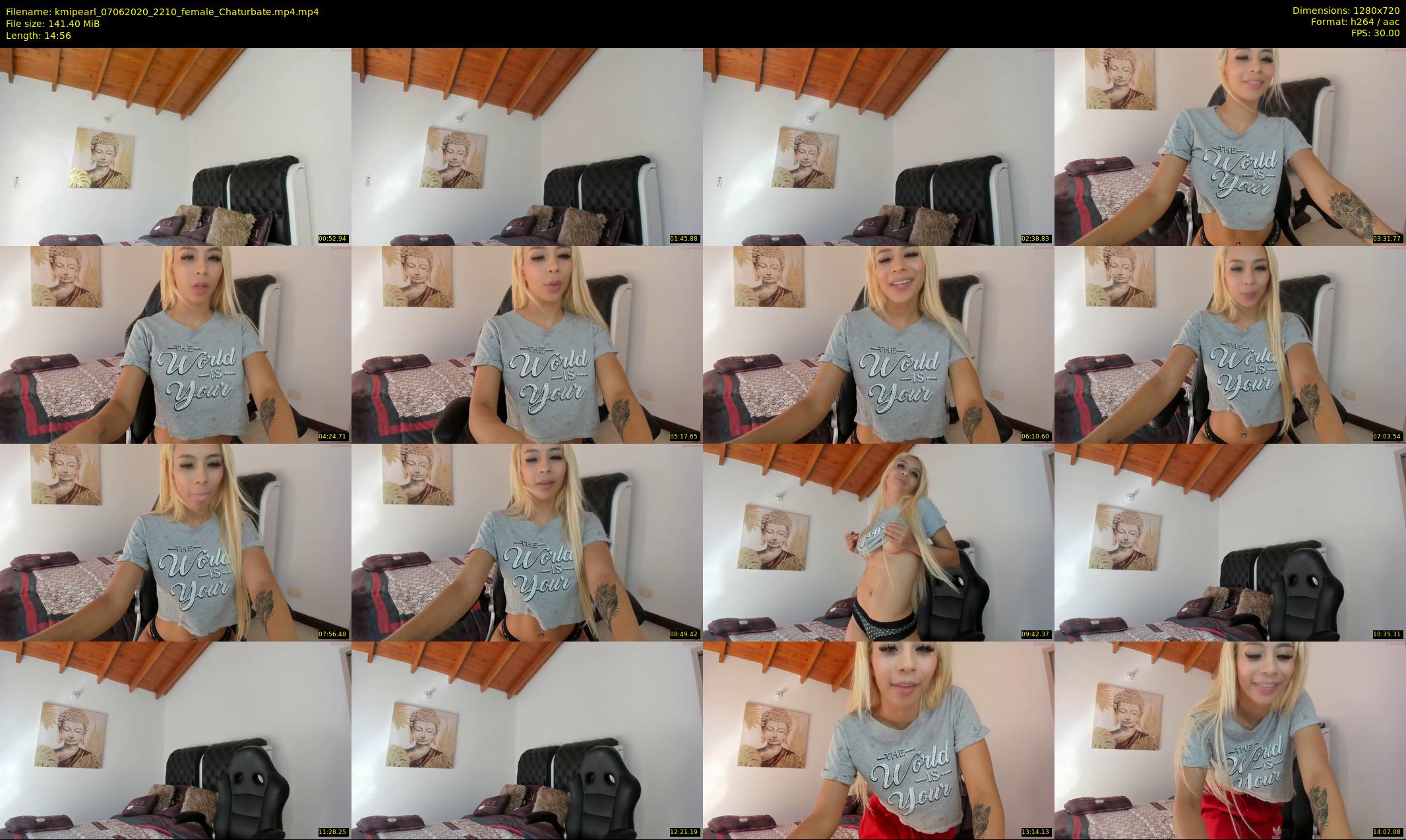kmipearl — 15 minute Chaturbate female cam show recording, 720p, Jun 7, 2020