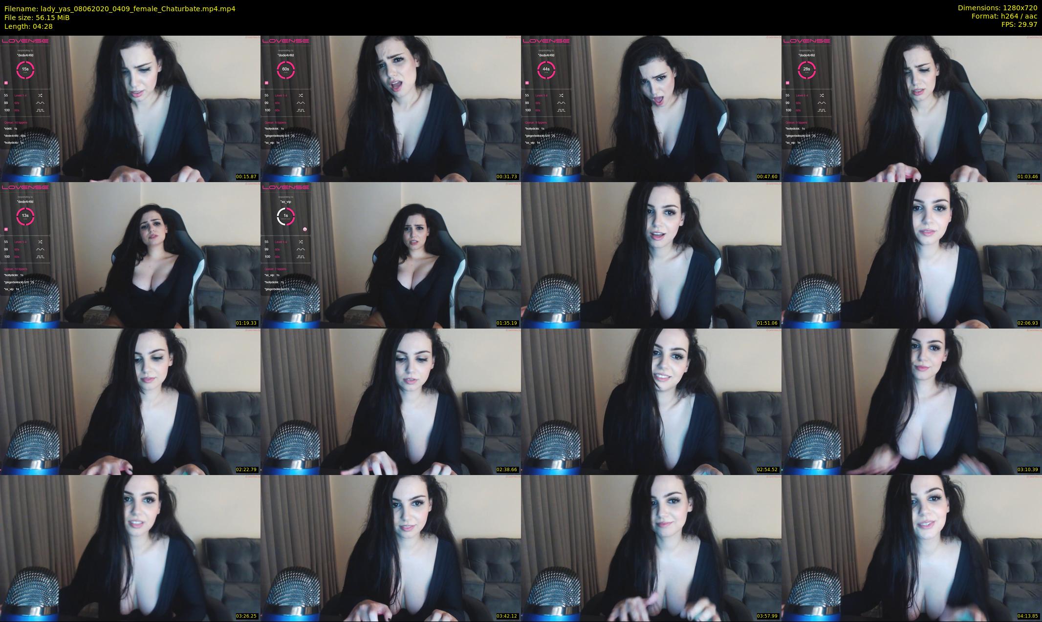lady_yas — 5 minute Chaturbate female cam show recording, 720p, Jun 8, 2020