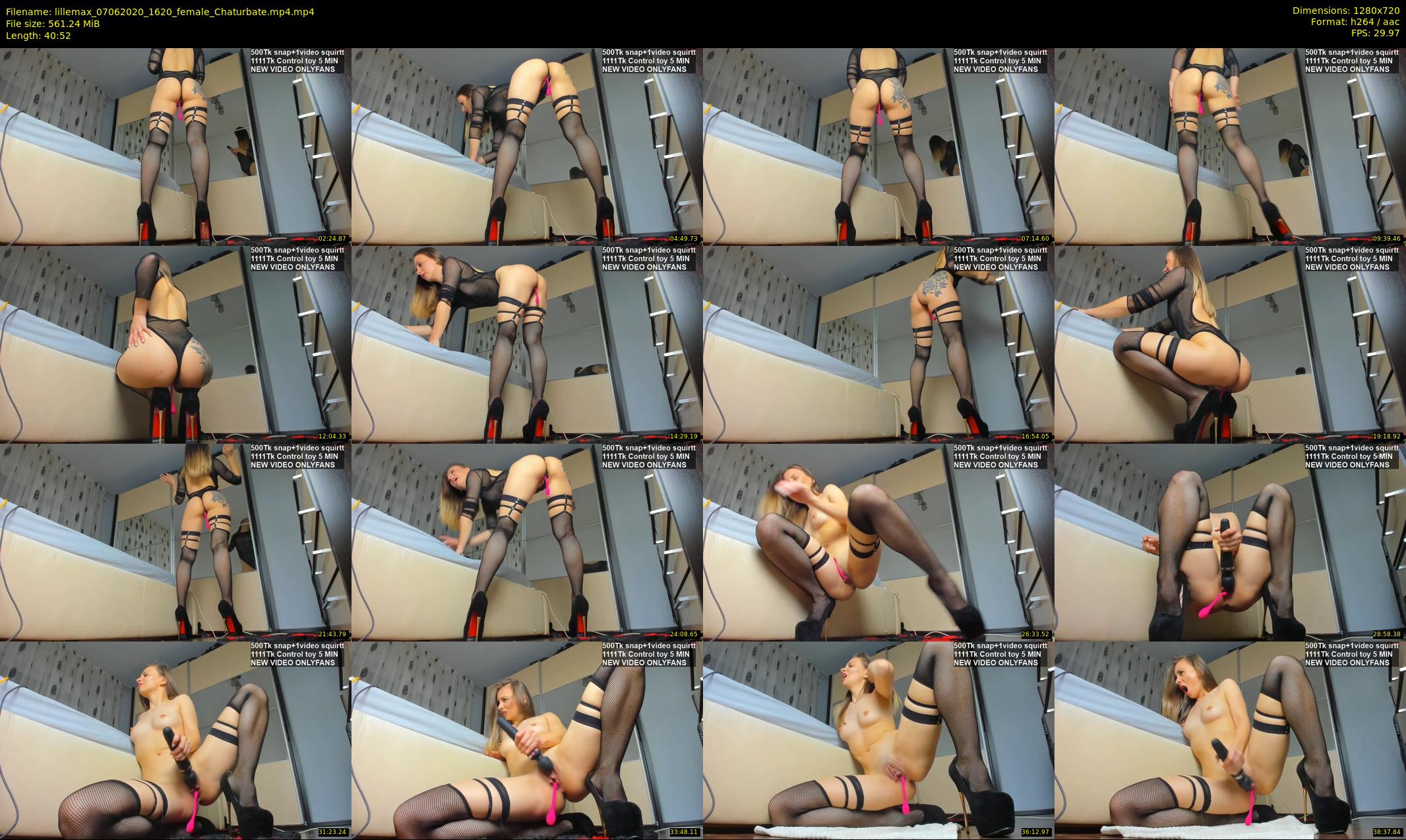 lillemax — 41 minute Chaturbate female cam show recording, 720p, Jun 7, 2020