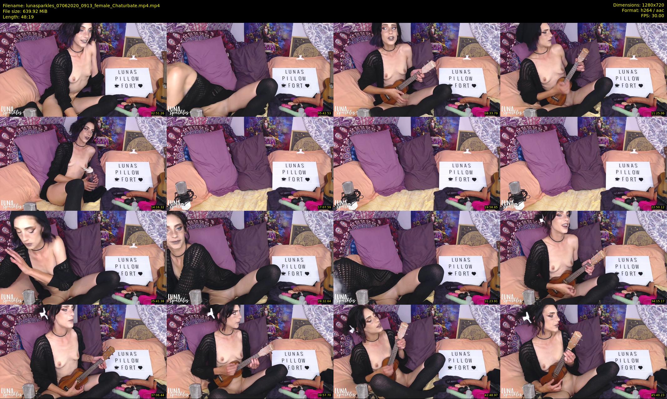 lunasparkles — 49 minute Chaturbate female cam show recording, 720p, Jun 7, 2020