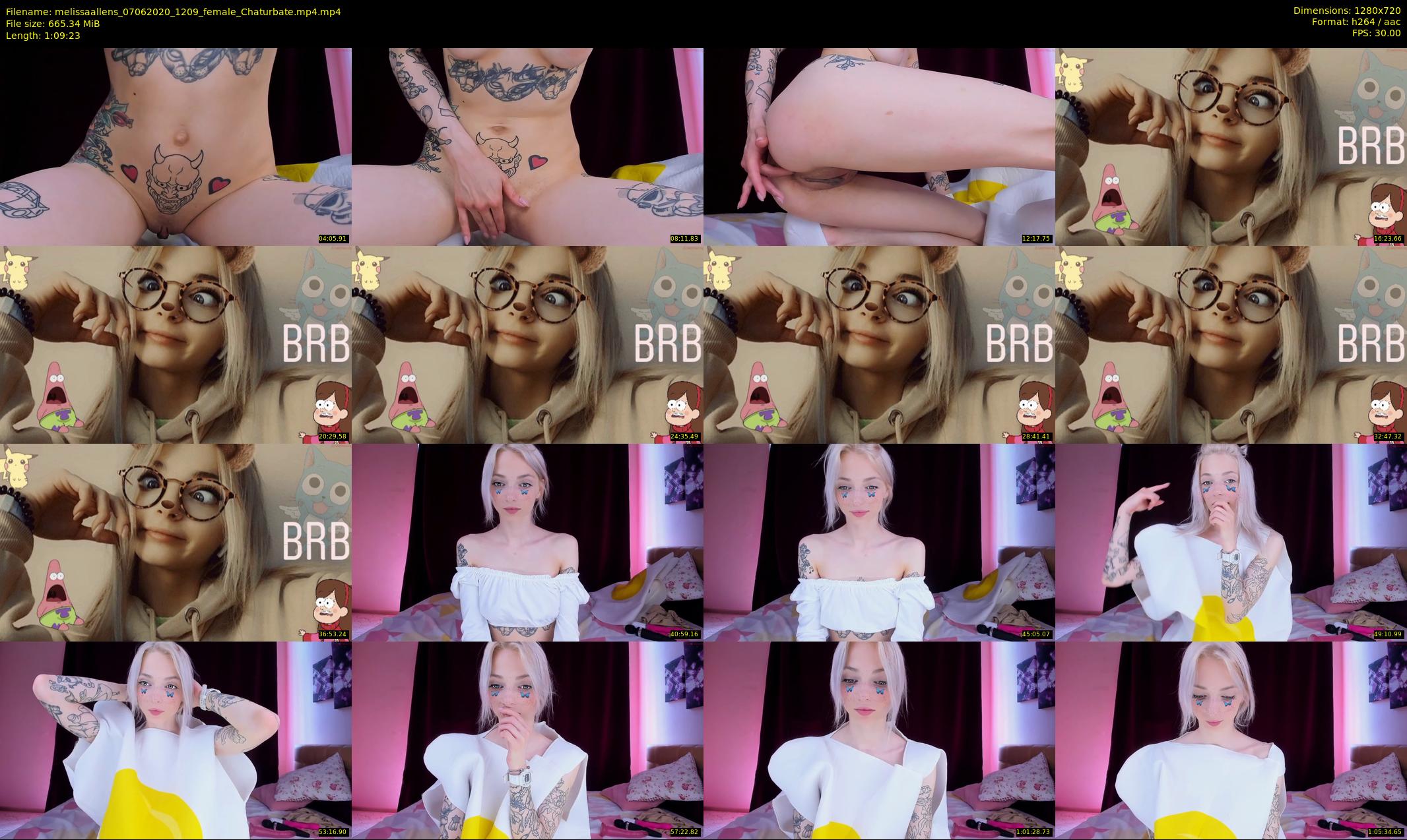 melissaallens — 70 minute Chaturbate female cam show recording, 720p, Jun 7, 2020