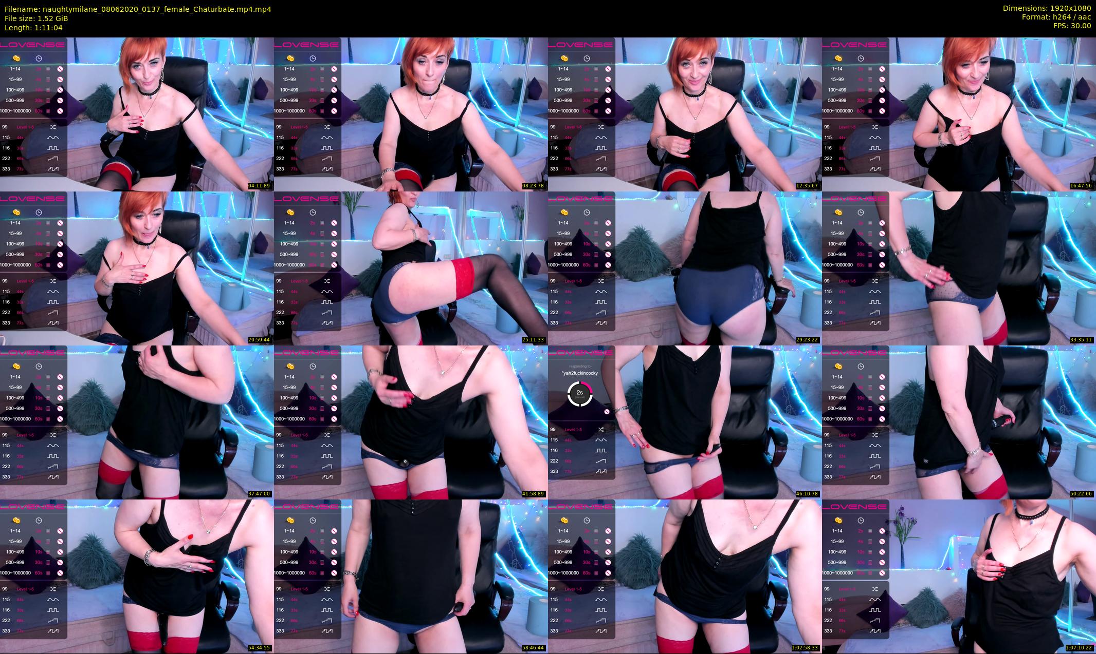 naughtymilane — 72 minute Chaturbate female cam show recording, 1080p, Jun 8, 2020