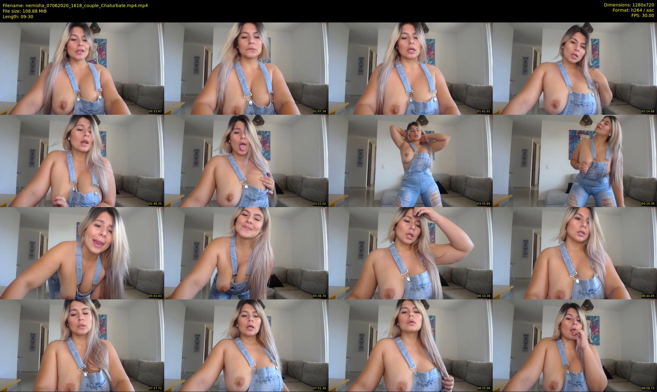 nemisha — 10 minute Chaturbate female cam show recording, 720p, Jun 7, 2020