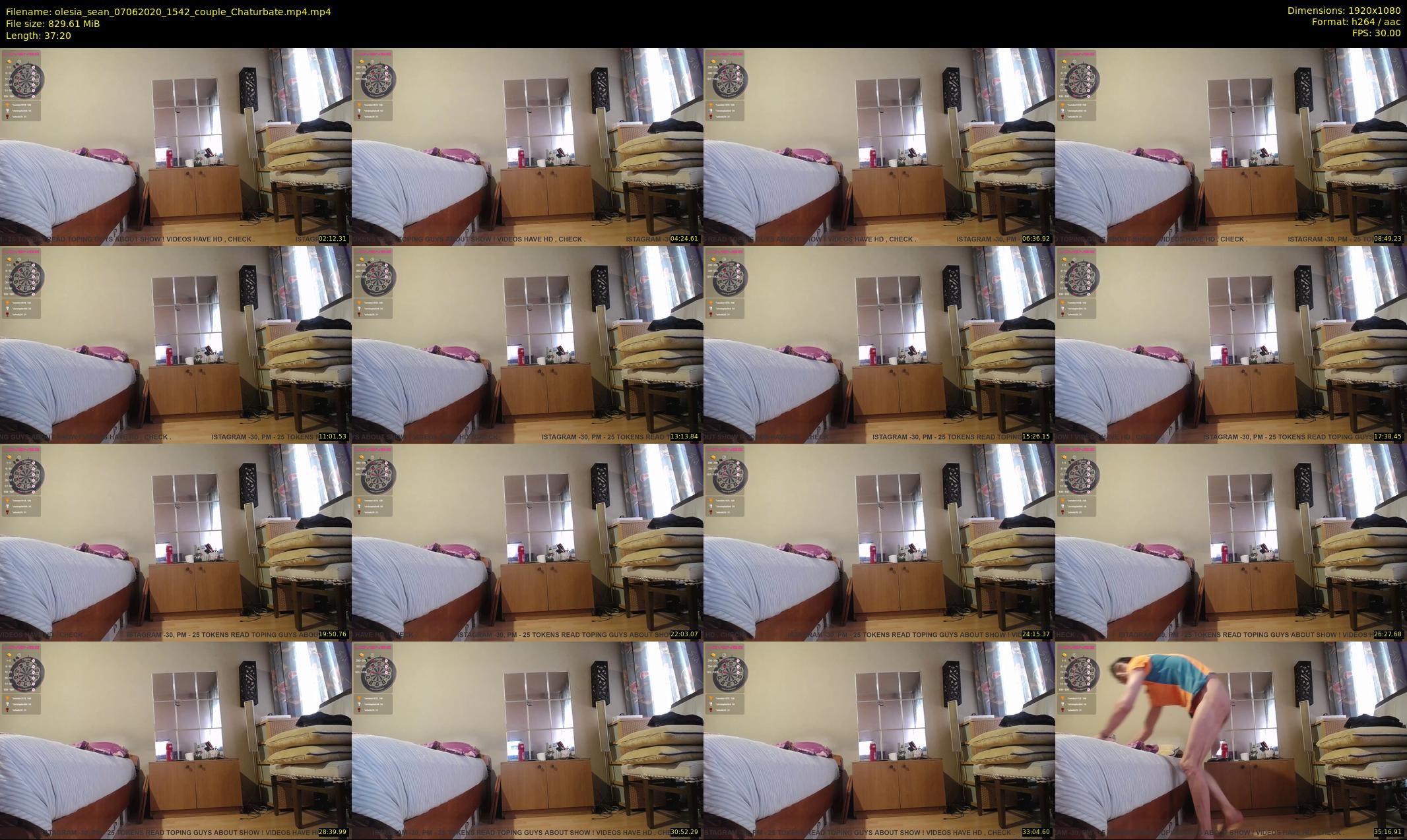 olesia_sean — 38 minute Chaturbate couple cam show recording, 1080p, Jun 7, 2020