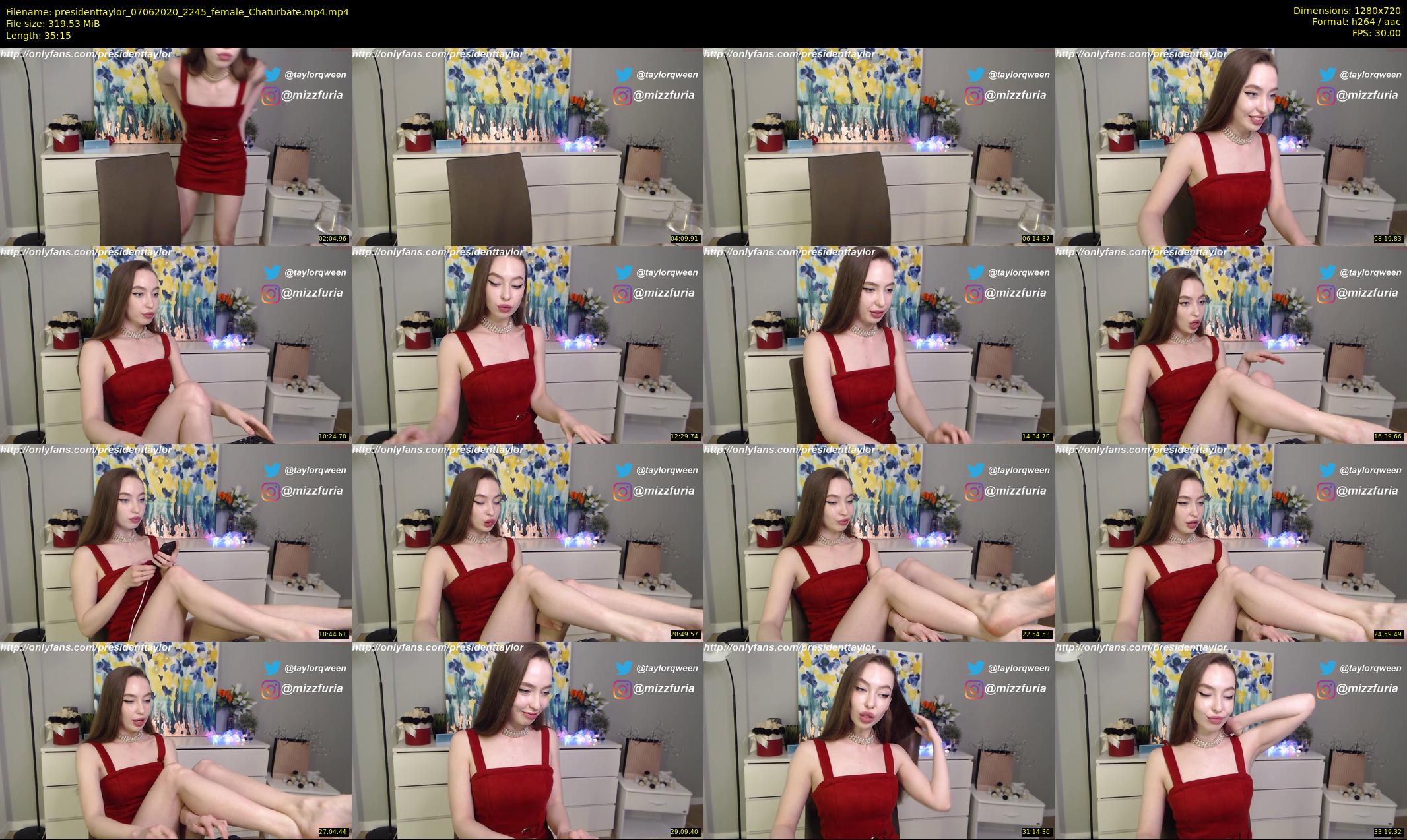 presidenttaylor — 36 minute Chaturbate female cam show recording, 720p, Jun 7, 2020