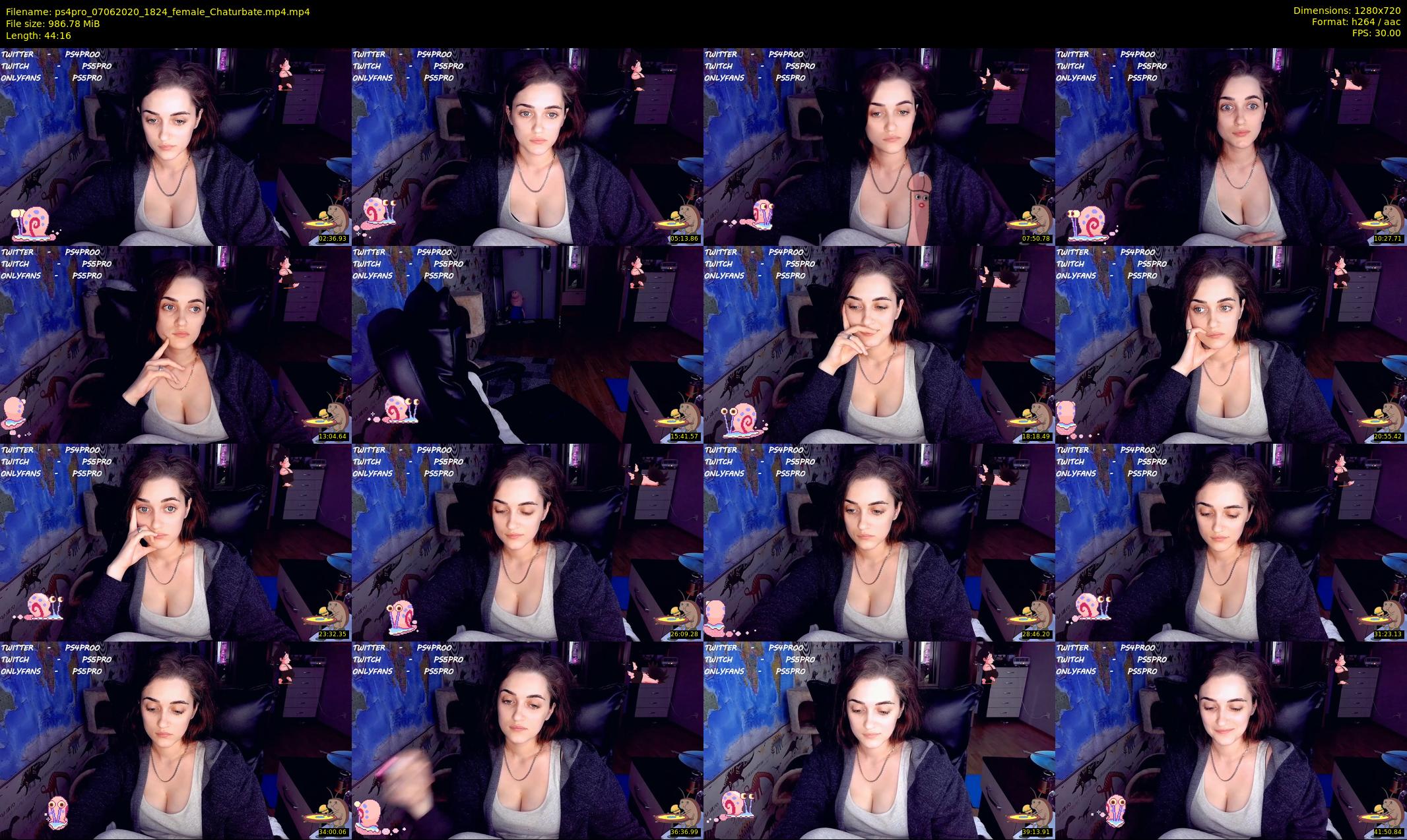ps4pro — 45 minute Chaturbate female cam show recording, 720p, Jun 7, 2020