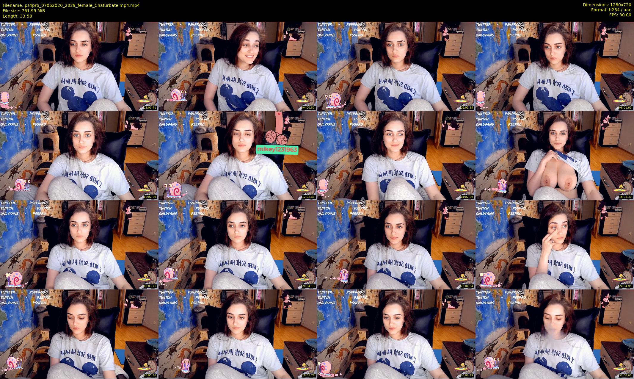 ps4pro — 34 minute Chaturbate female cam show recording, 720p, Jun 7, 2020