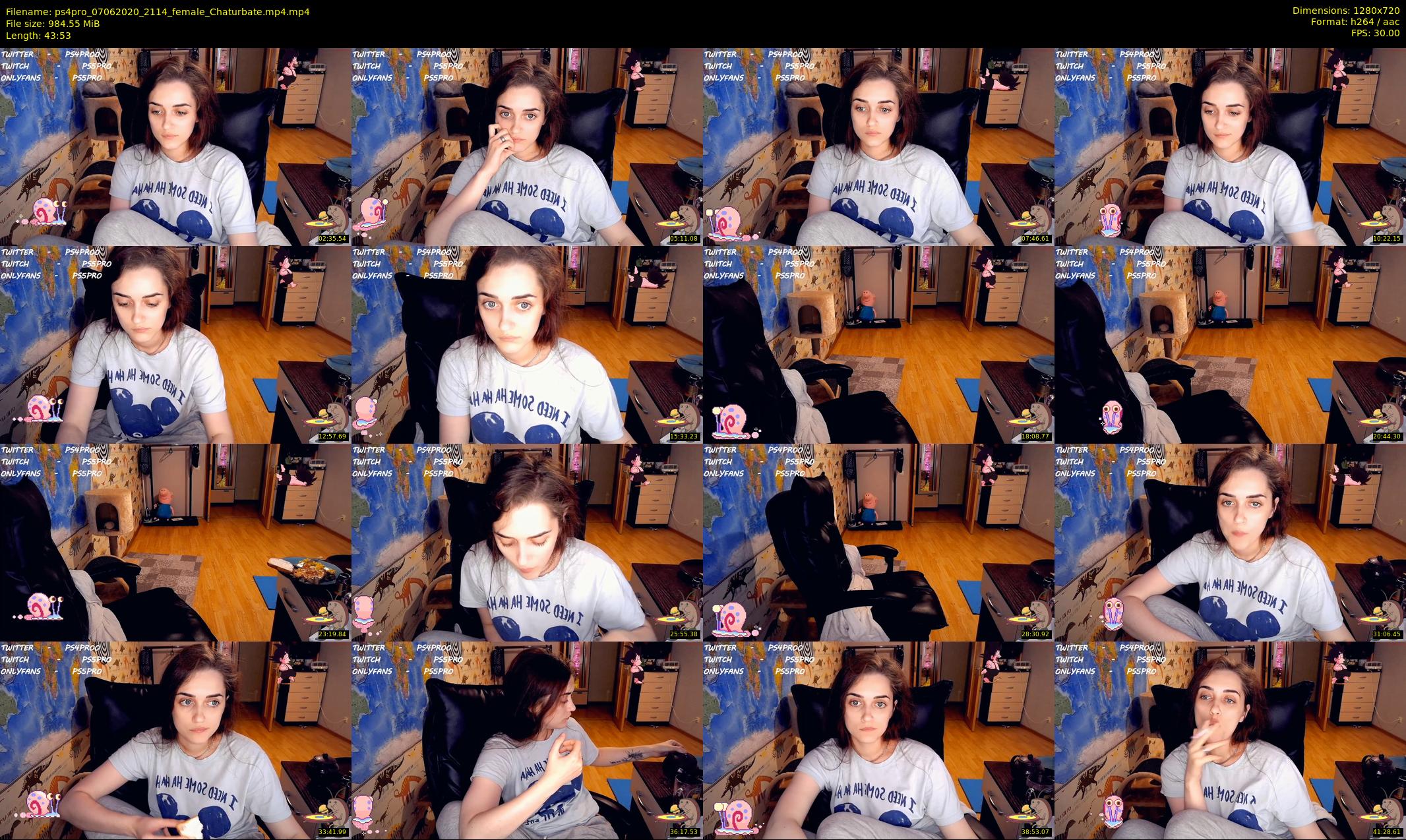 ps4pro — 44 minute Chaturbate female cam show recording, 720p, Jun 7, 2020