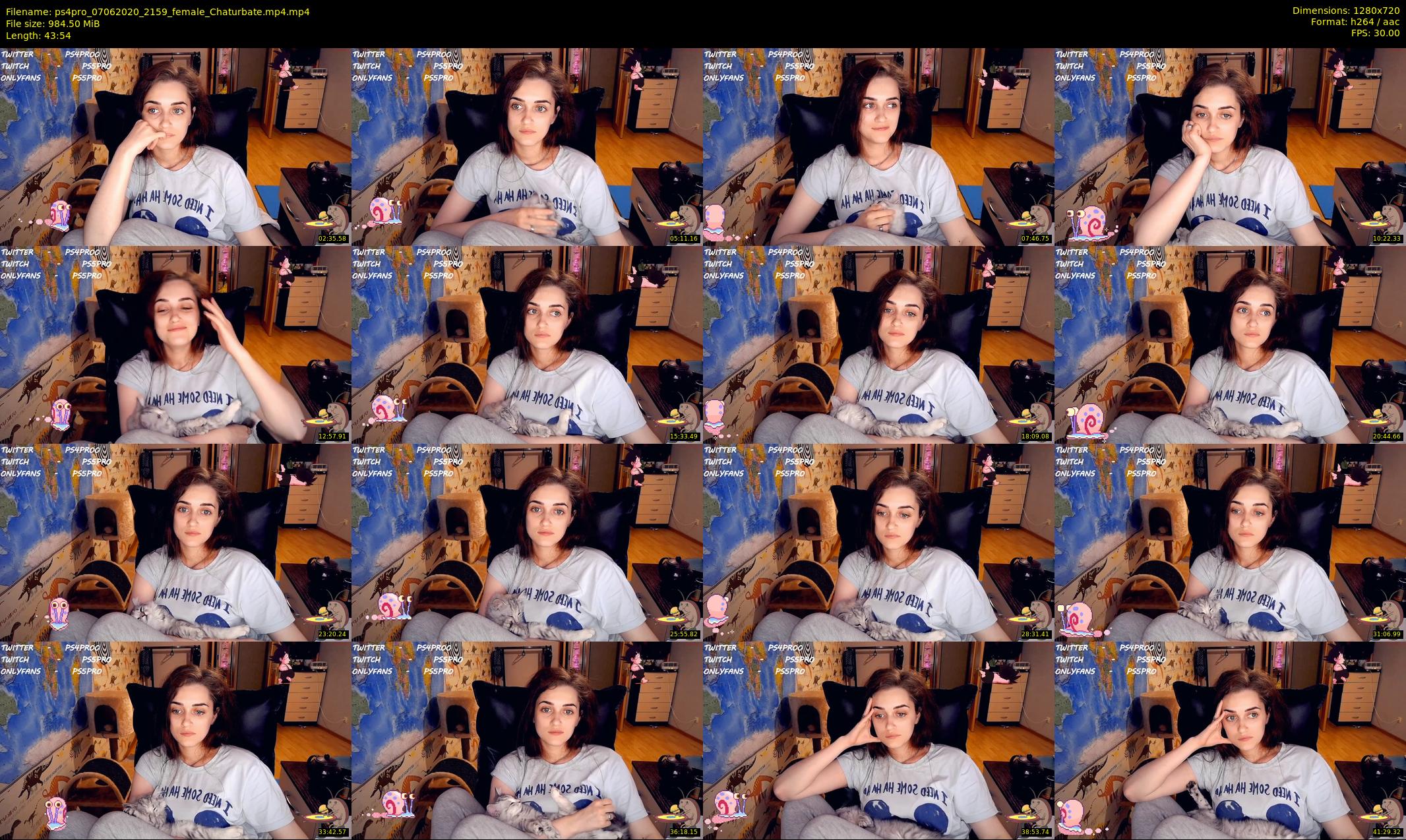 ps4pro — 44 minute Chaturbate female cam show recording, 720p, Jun 7, 2020