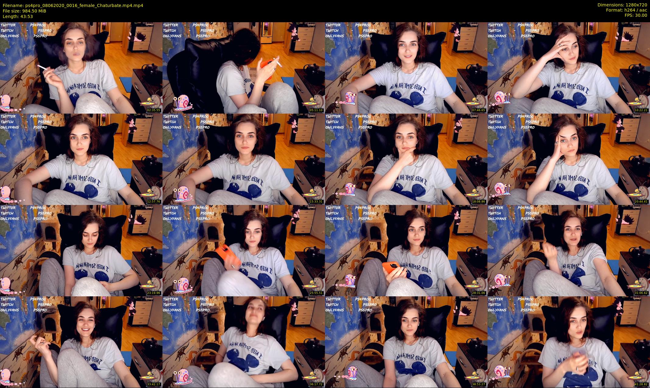 ps4pro — 44 minute Chaturbate female cam show recording, 720p, Jun 8, 2020