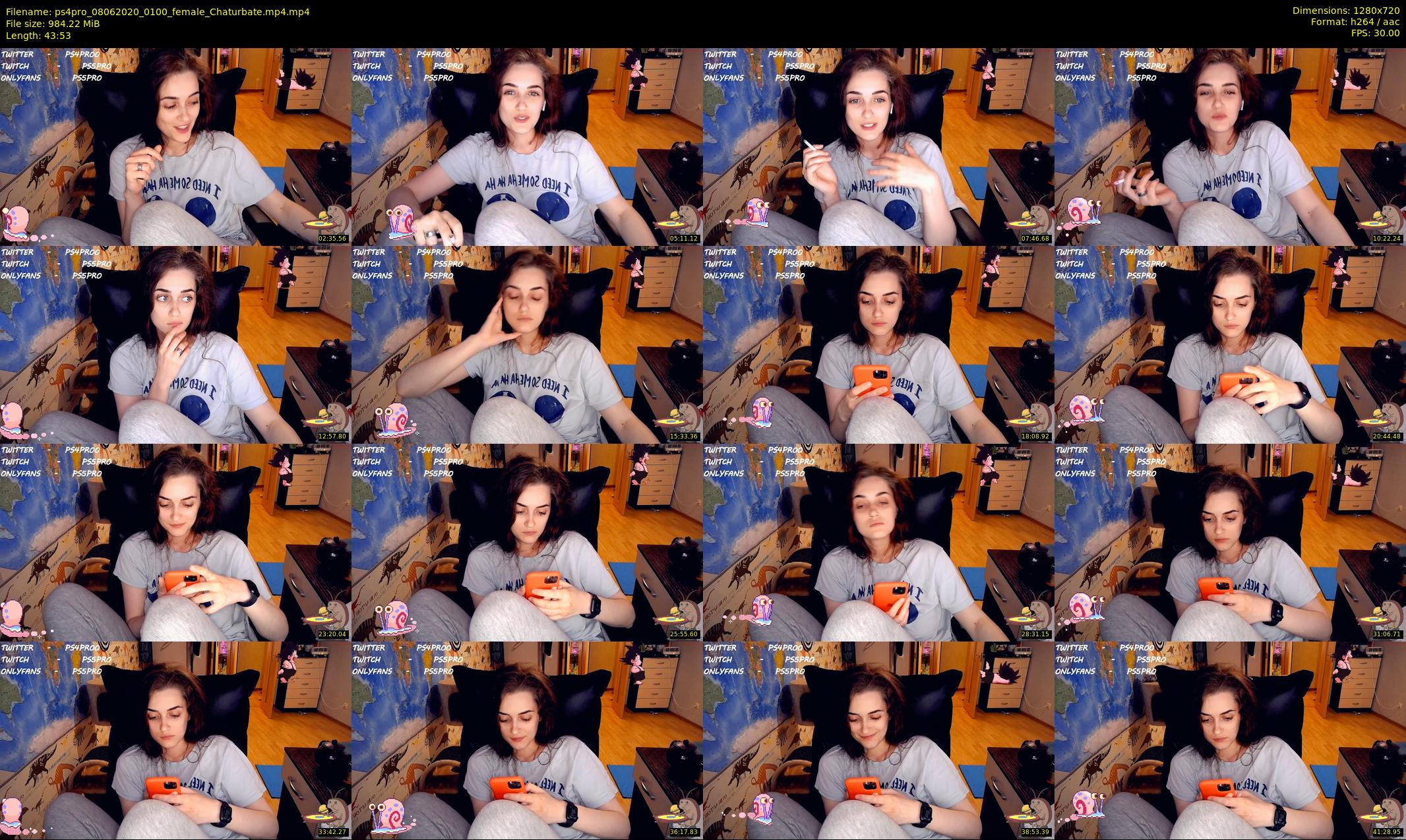 ps4pro — 44 minute Chaturbate female cam show recording, 720p, Jun 8, 2020