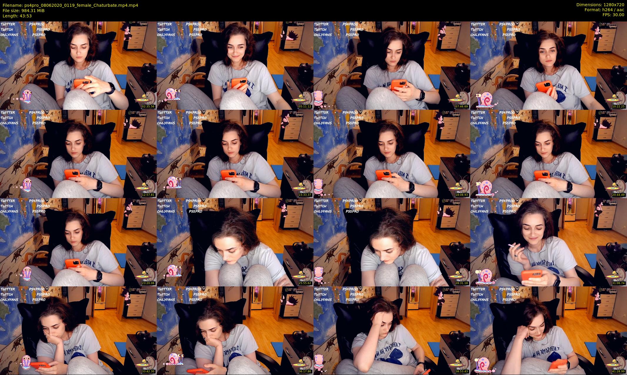 ps4pro — 44 minute Chaturbate female cam show recording, 720p, Jun 8, 2020