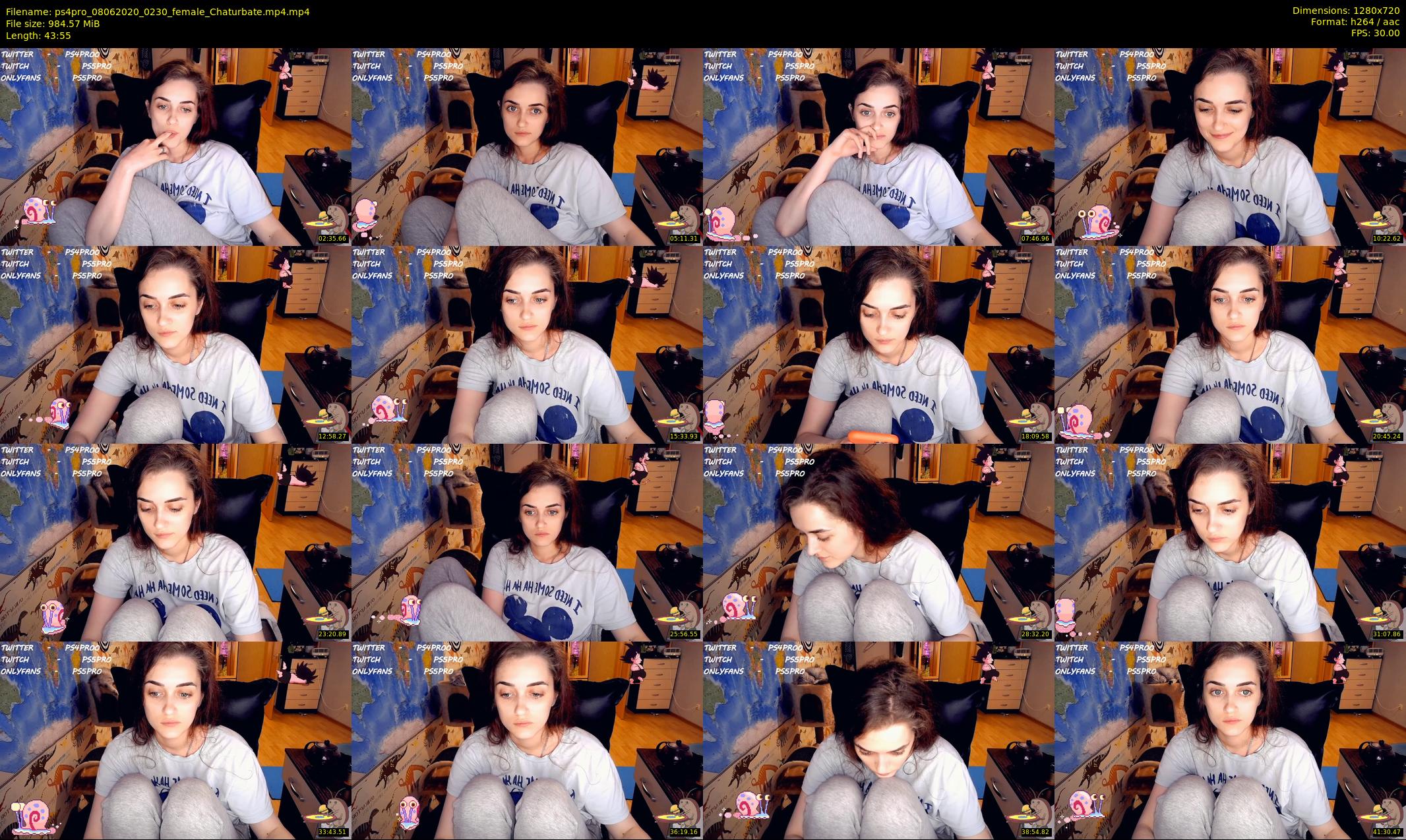 ps4pro — 44 minute Chaturbate female cam show recording, 720p, Jun 8, 2020