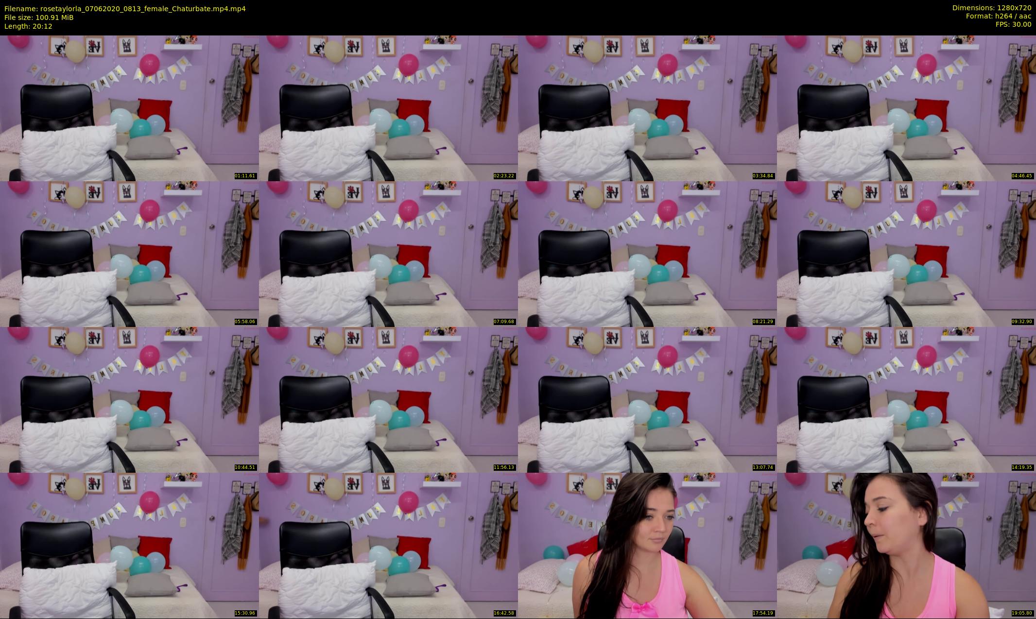 rosetaylorla — 21 minute Chaturbate female cam show recording, 720p, Jun 7, 2020