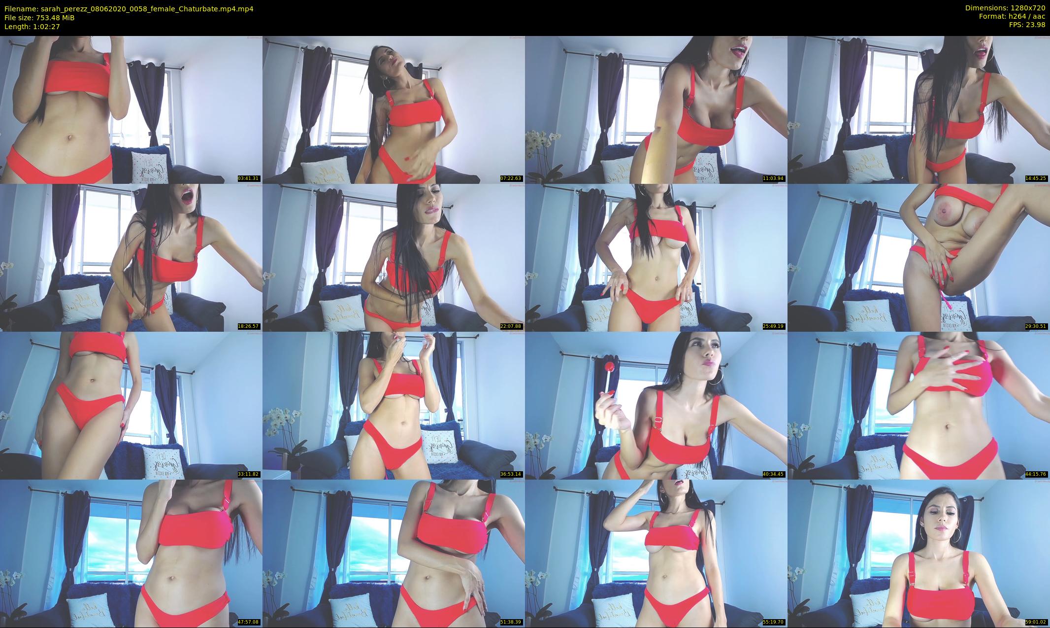sarah_perezz — 63 minute Chaturbate female cam show recording, 720p, Jun 8, 2020