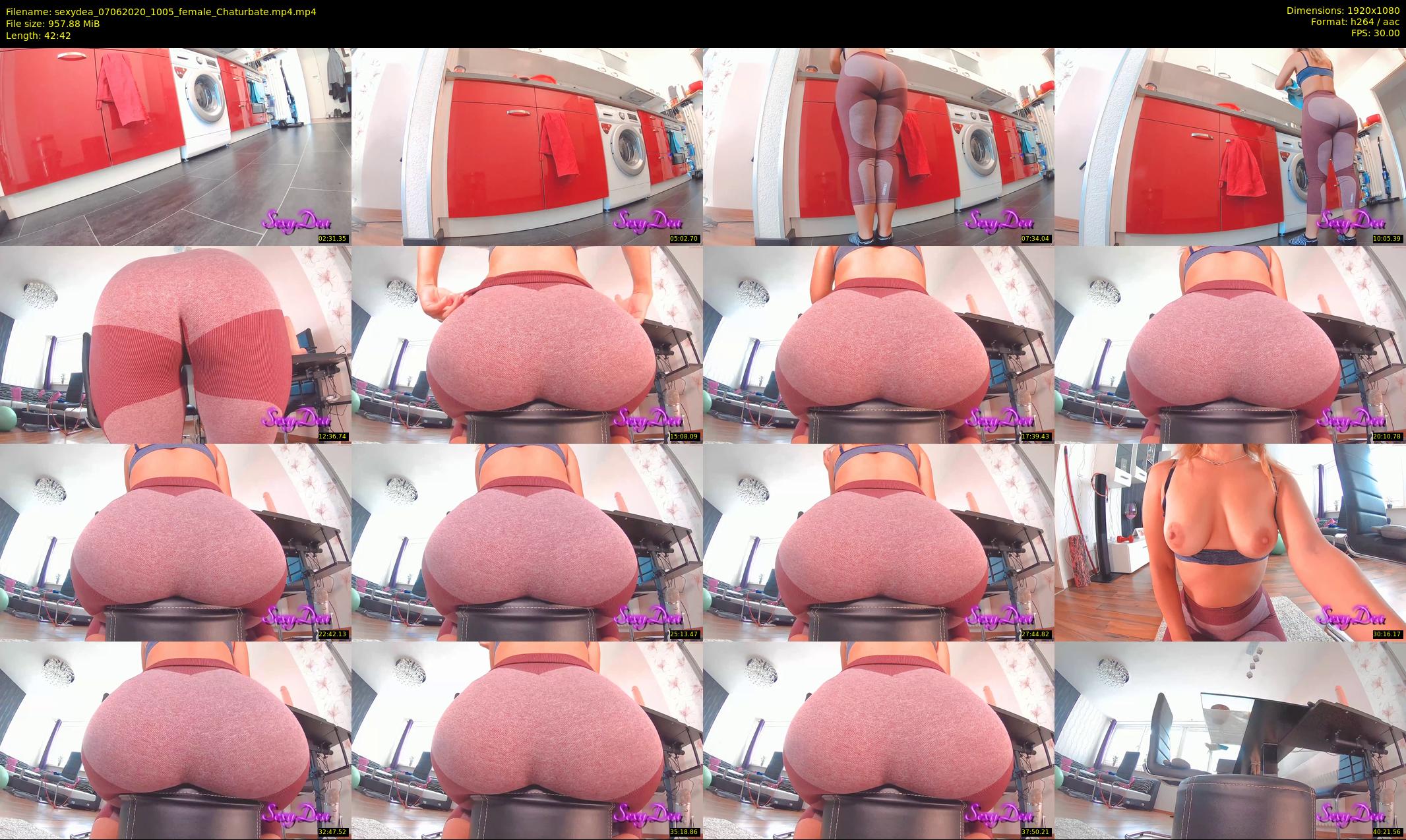 sexydea — 43 minute Chaturbate female cam show recording, 1080p, Jun 7, 2020