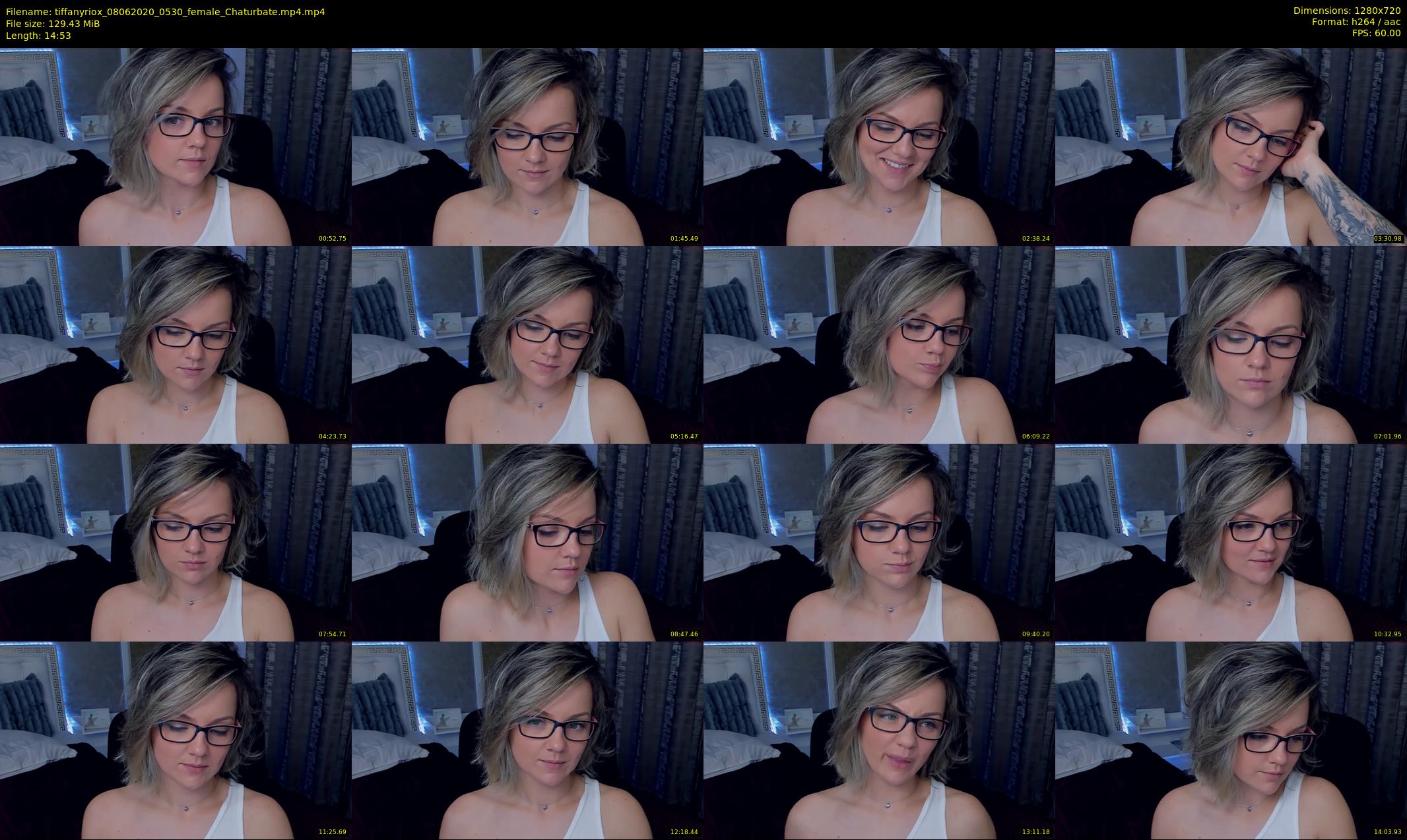tiffanyriox — 15 minute Chaturbate female cam show recording, 720p, Jun 8, 2020