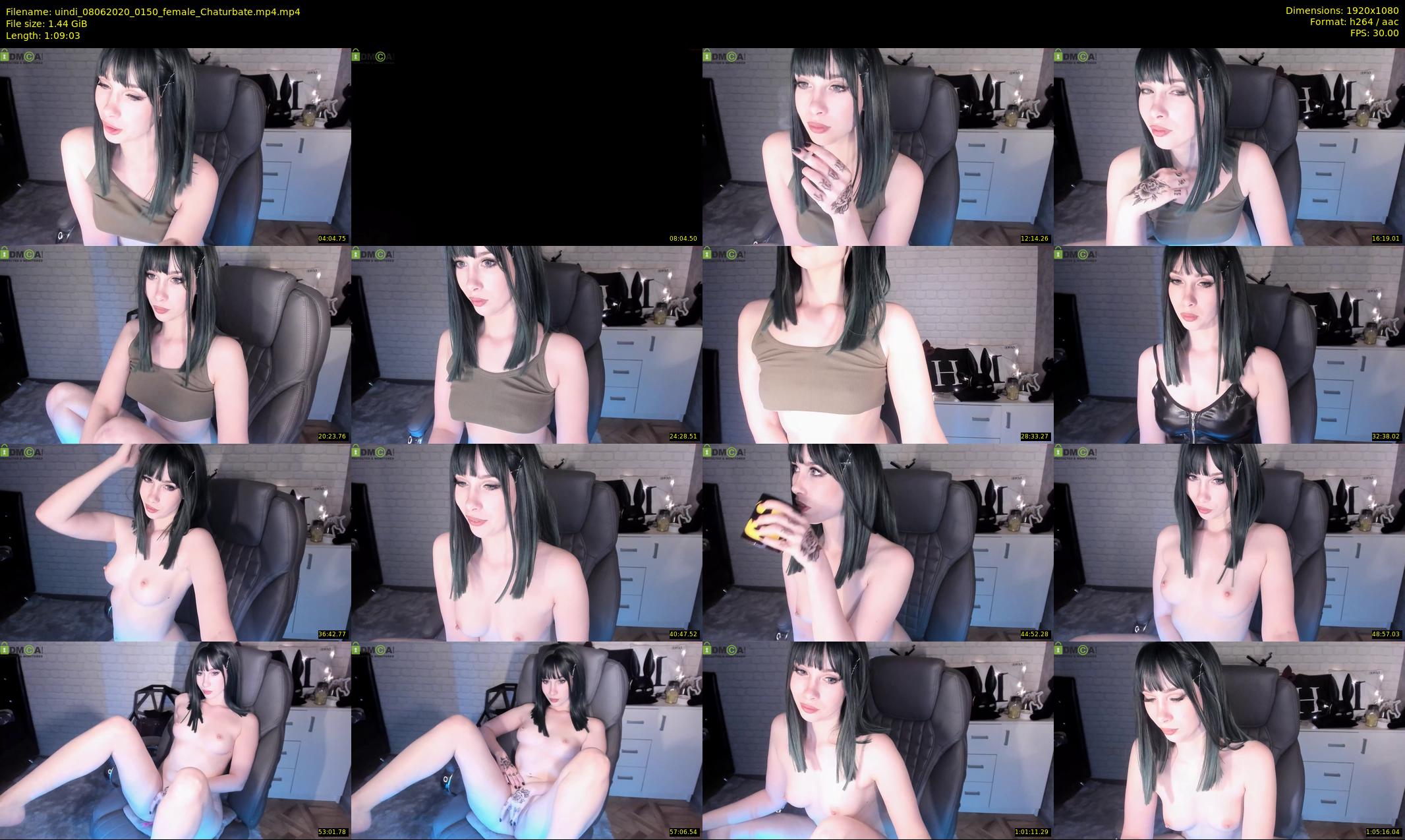 uindi — 70 minute Chaturbate female cam show recording, 1080p, Jun 8, 2020