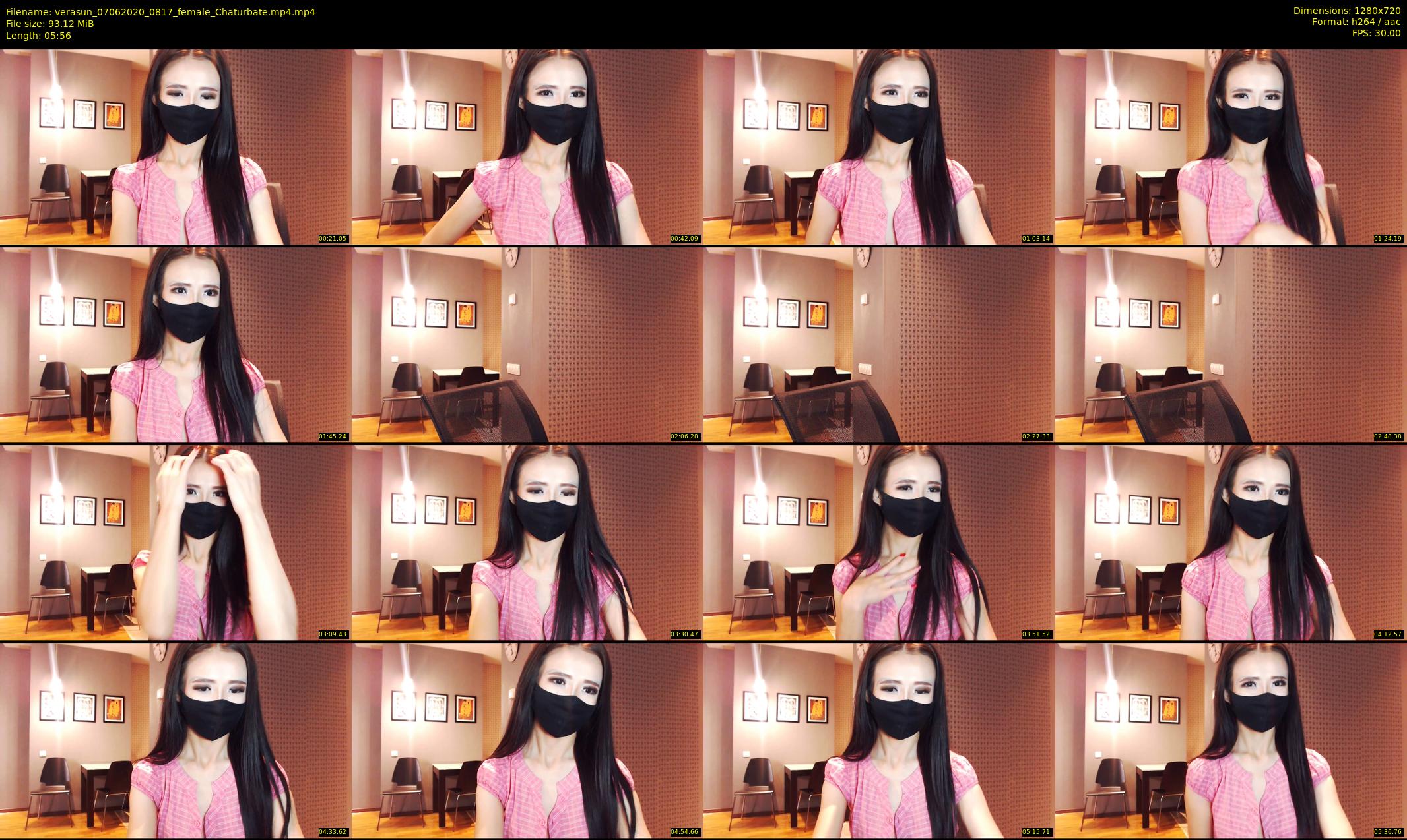 verasun — 6 minute Chaturbate female cam show recording, 720p, Jun 7, 2020