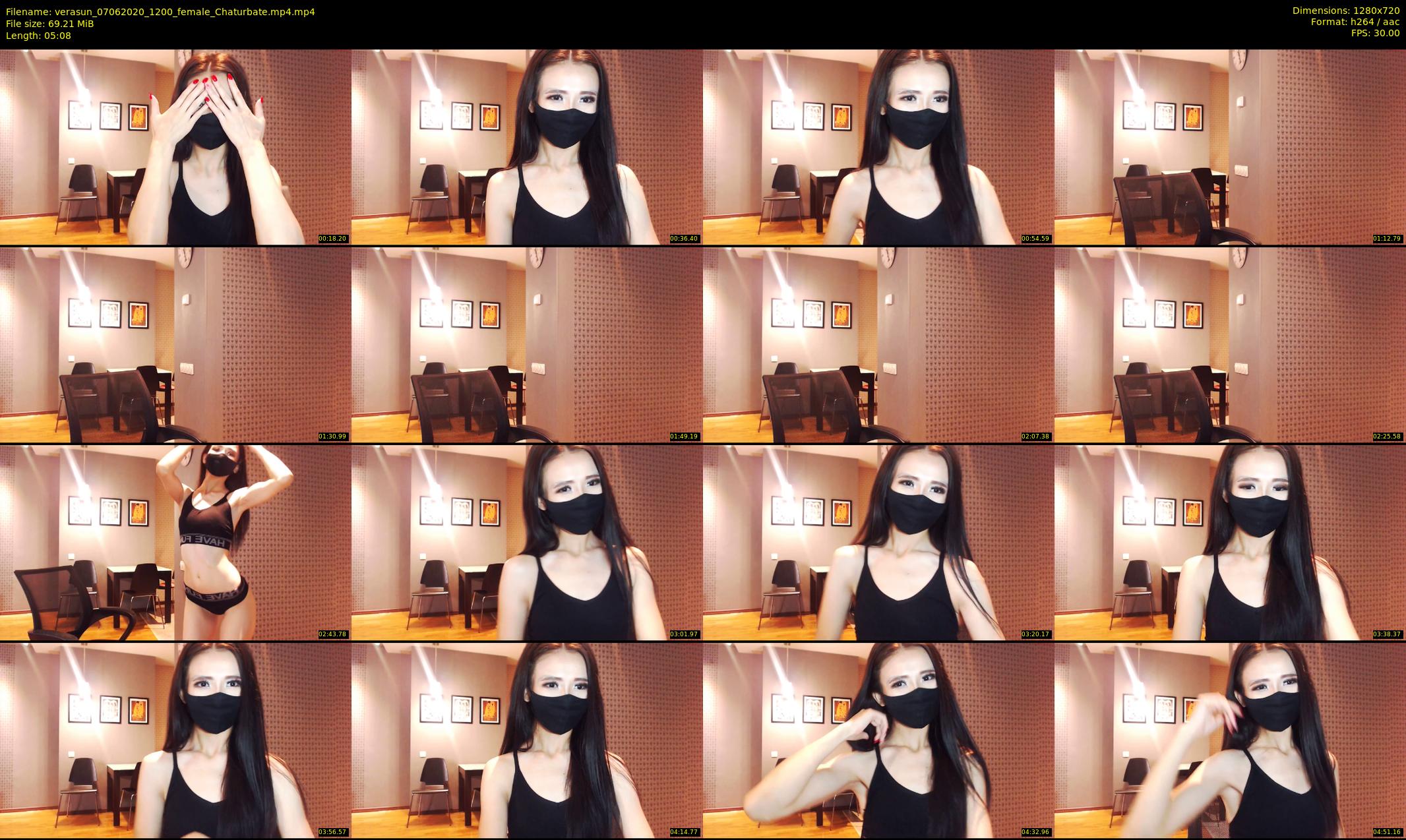 verasun — 6 minute Chaturbate female cam show recording, 720p, Jun 7, 2020