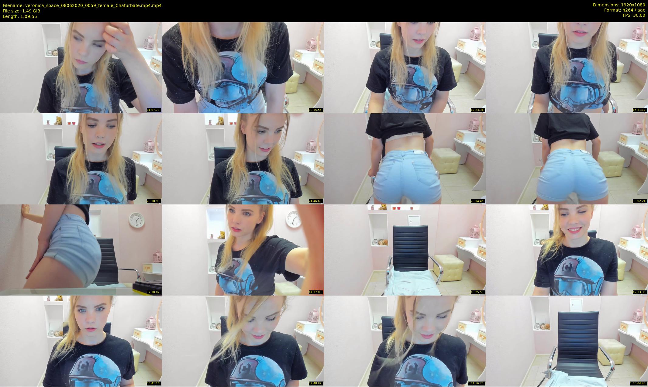 veronica_space — 70 minute Chaturbate female cam show recording, 1080p, Jun 8, 2020