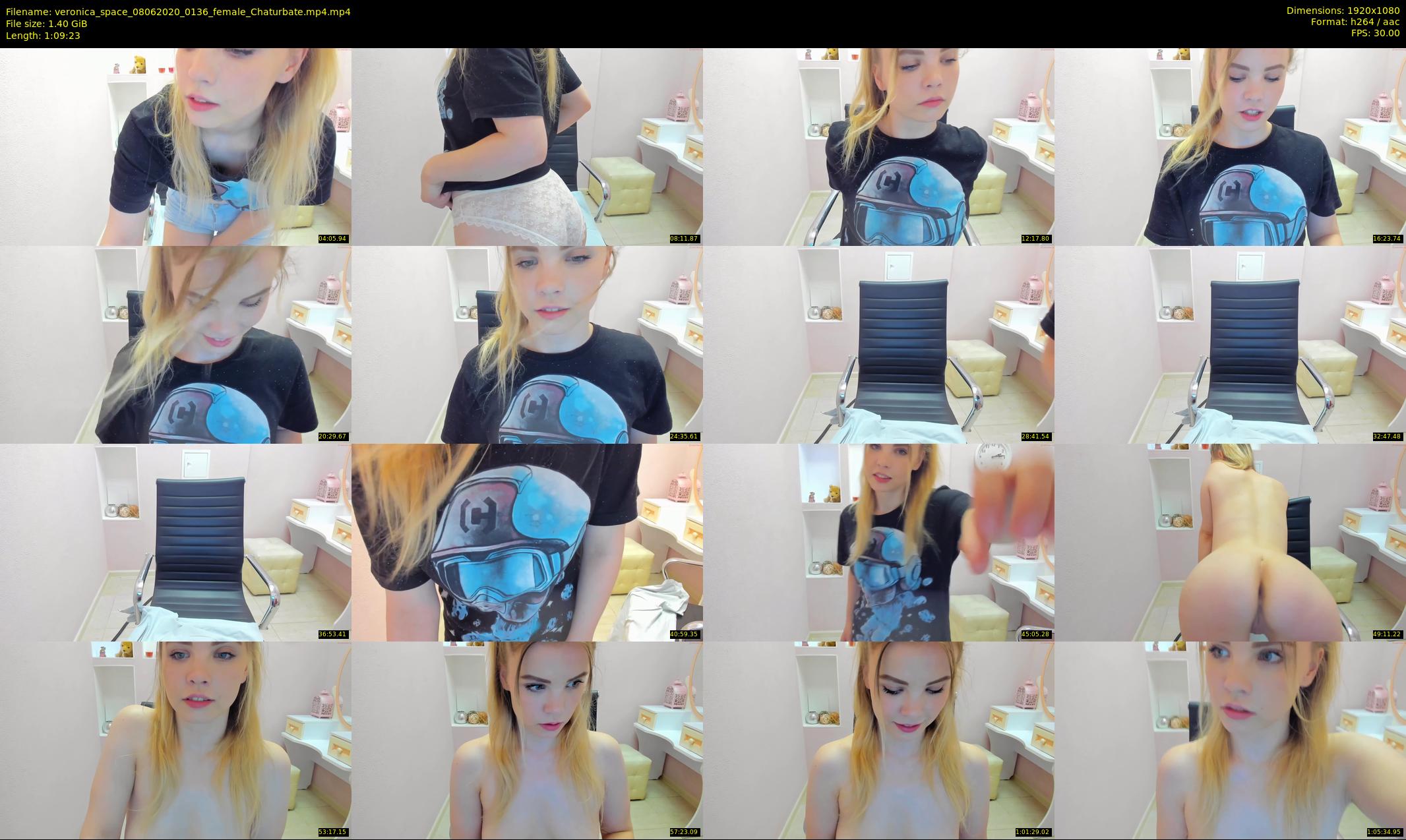 veronica_space — 70 minute Chaturbate female cam show recording, 1080p, Jun 8, 2020