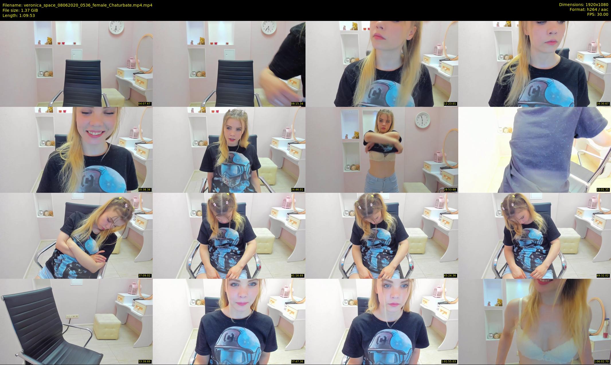 veronica_space — 70 minute Chaturbate female cam show recording, 1080p, Jun 8, 2020