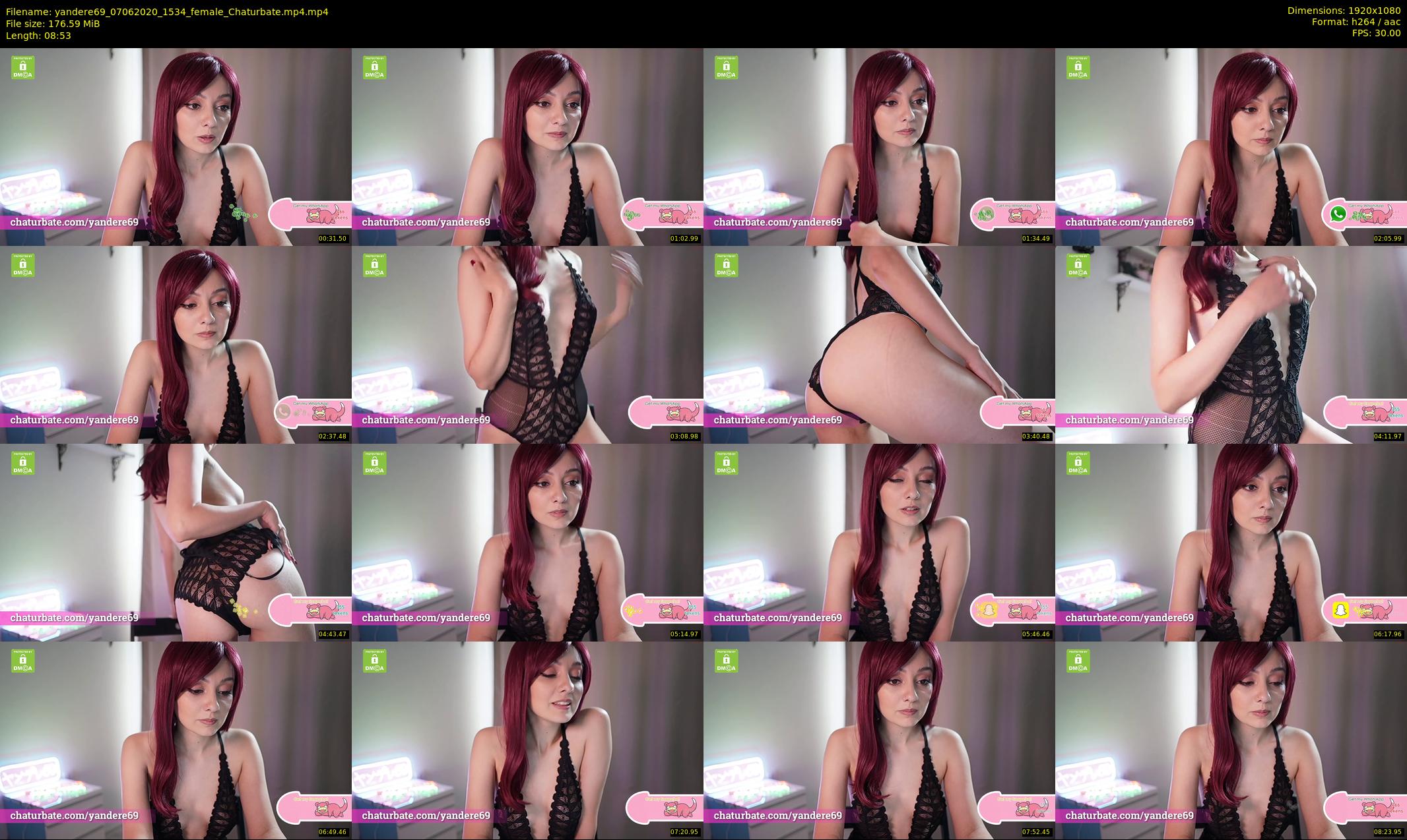 yandere69 — 9 minute Chaturbate female cam show recording, 1080p, Jun 7, 2020