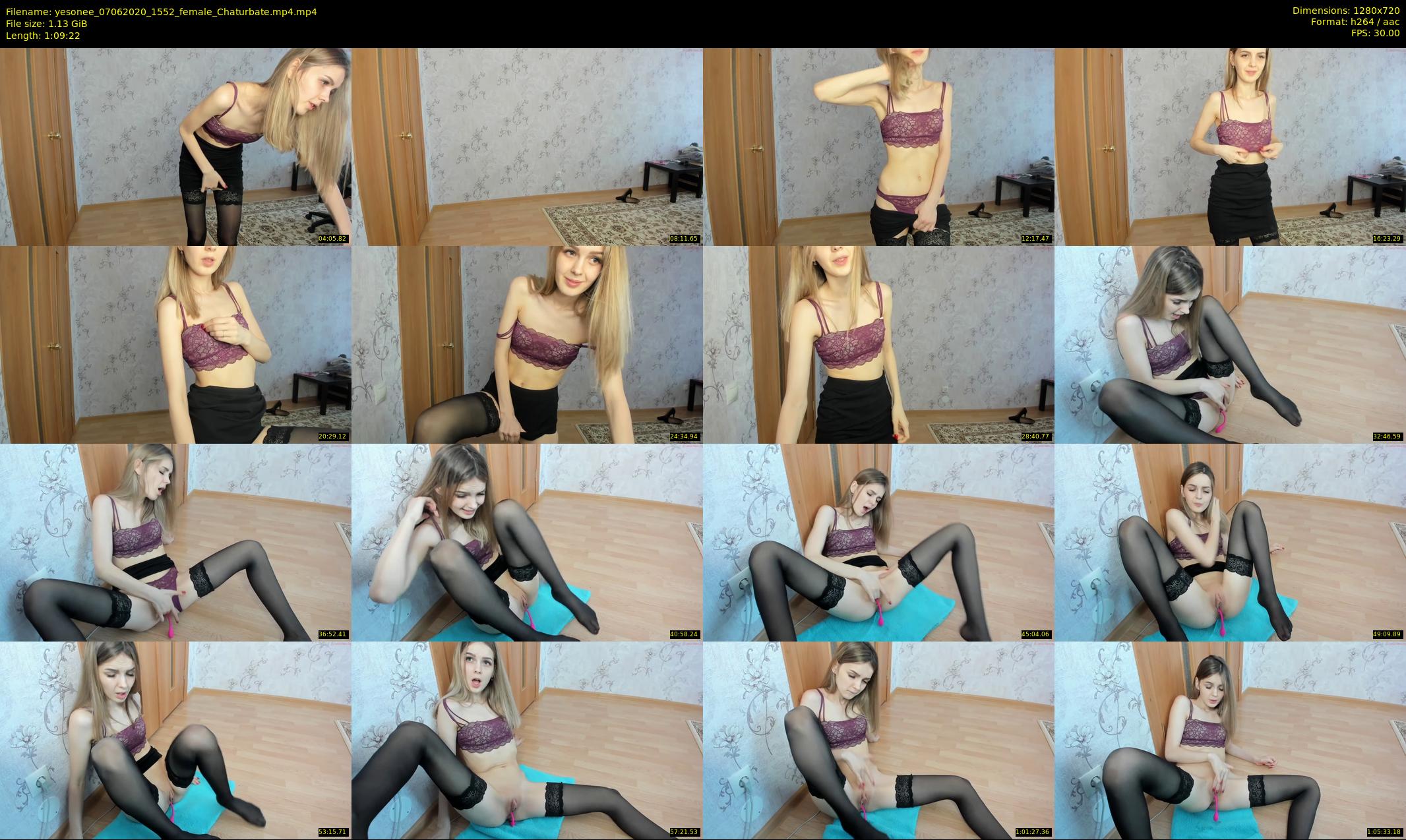 yesonee — 70 minute Chaturbate female cam show recording, 720p, Jun 7, 2020