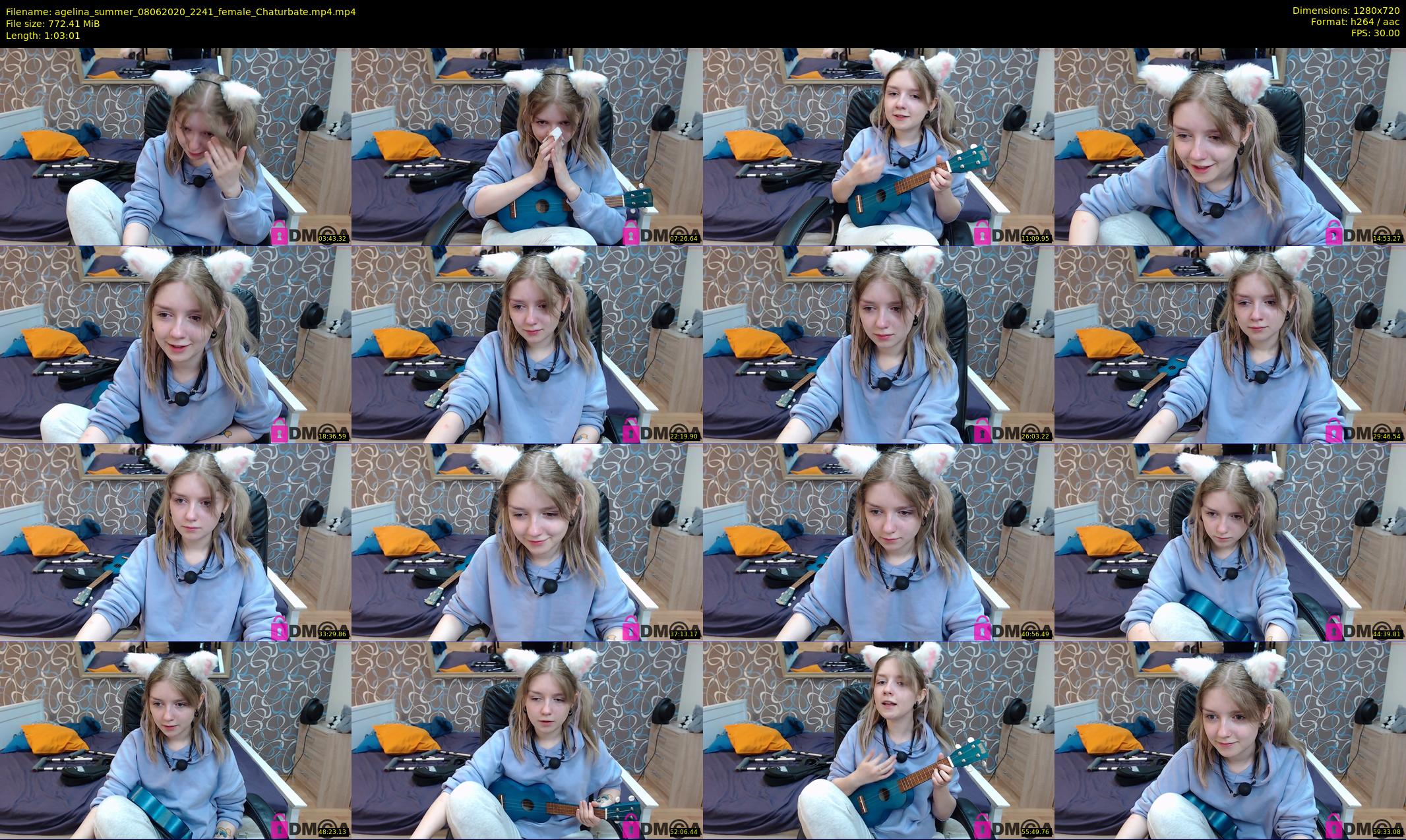 agelina_summer — 64 minute Chaturbate female cam show recording, 720p, Jun 8, 2020
