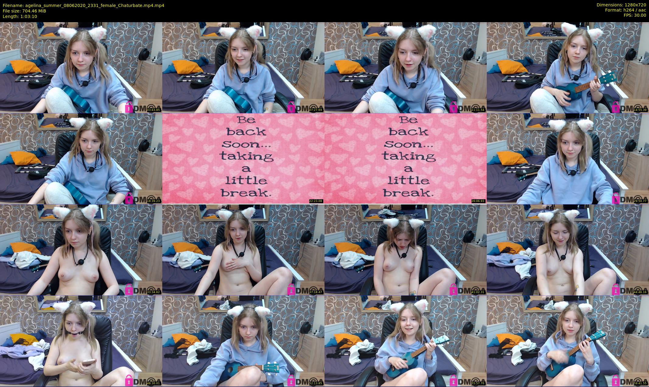 agelina_summer — 64 minute Chaturbate female cam show recording, 720p, Jun 8, 2020